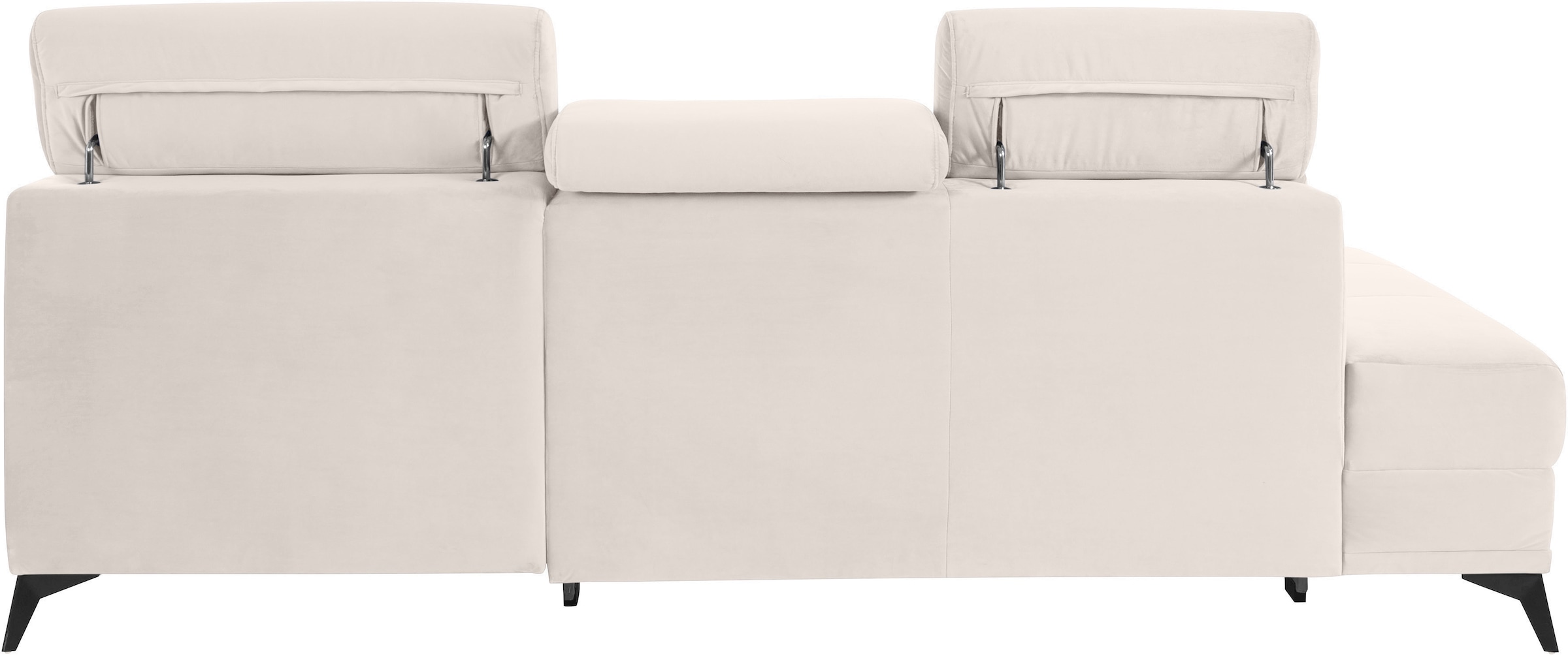 Home affaire Ecksofa »Cardiz L-Form« inkl.Kopfteilverstellung und Federkern wahlweise mit Bettfunktion