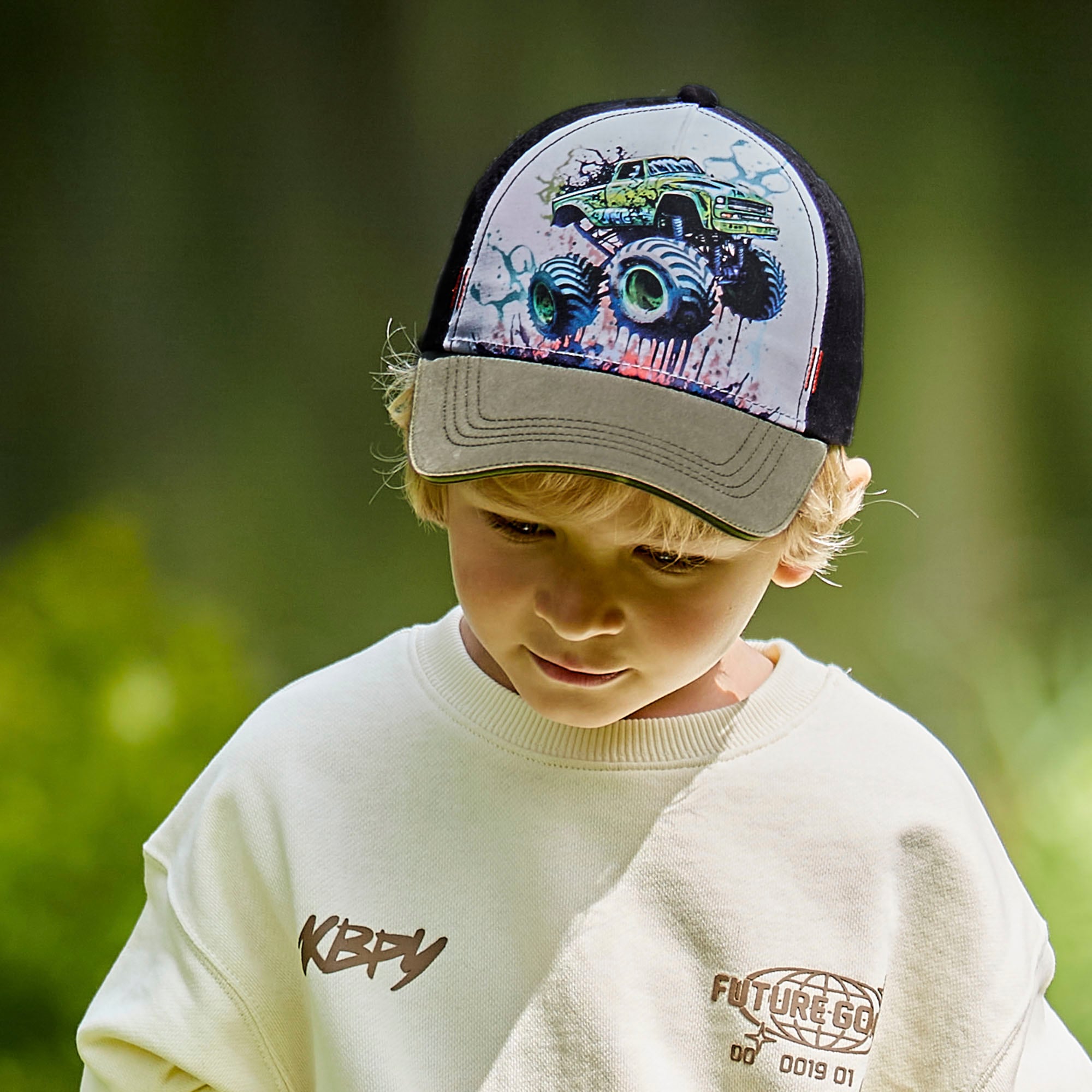 MAXIMO Baseball Cap, mit coolem "Monster-Car"-Design für kleine Abenteurer