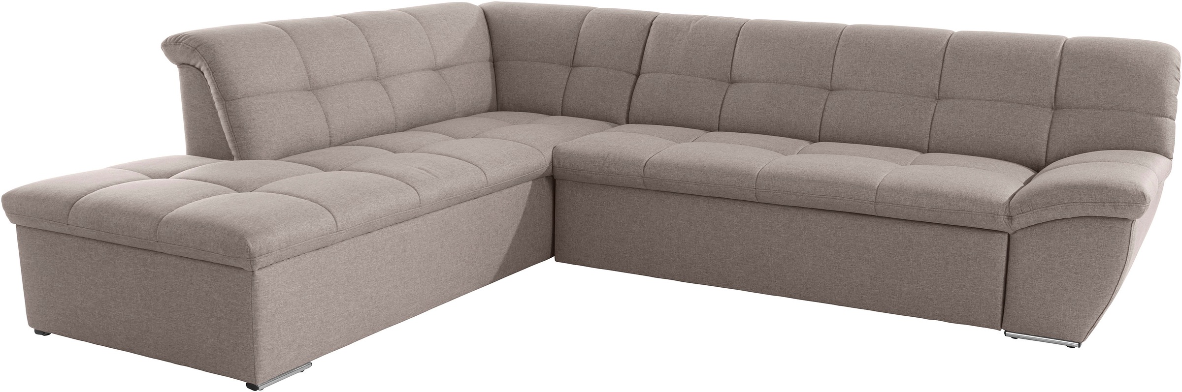 DOMO collection Ecksofa »Lagoa L-Form«, wahlweise mit Bettfunktion, frei im Raum stellbar, große Farbvielfalt