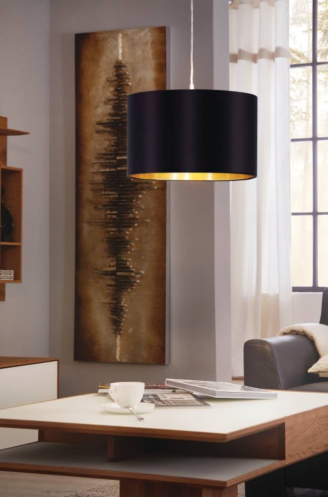 EGLO Hängeleuchte »MASERLO«, 1 flammig, Leuchtmittel E27 | Leuchtmittel wechselbar-ohne Leuchtmittel, Pendelleuchte, Pendellampe, Wohnzimmer, Esszimmer, gemütlich, 110x38cm