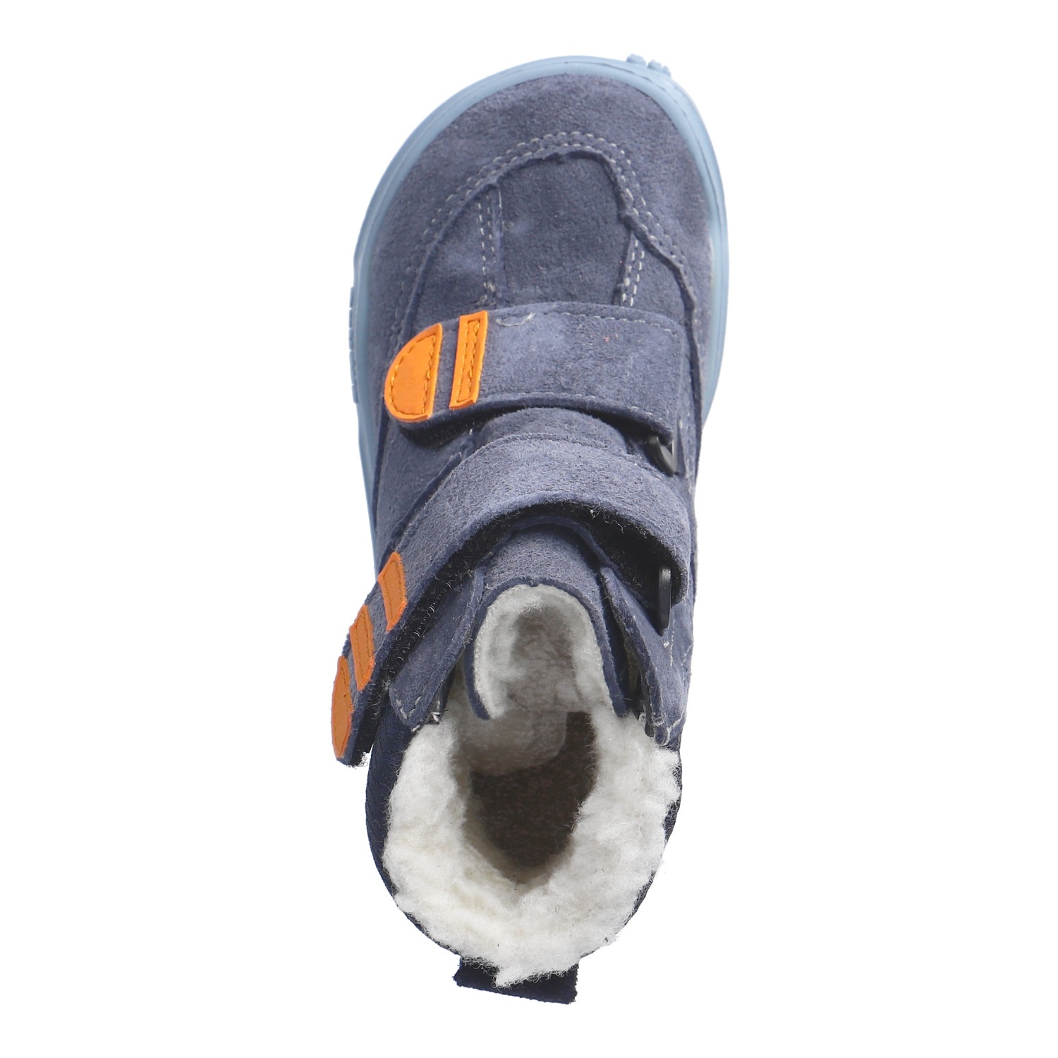 qnuffs Barfußschuh »TANNE«  Klettboots, Winterboots mit praktischem Namensschild an der Ferse