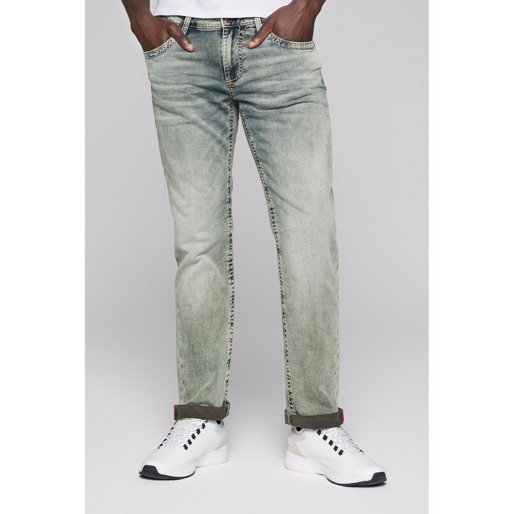 CAMP DAVID Regular-fit-Jeans, aus Sweatmaterial