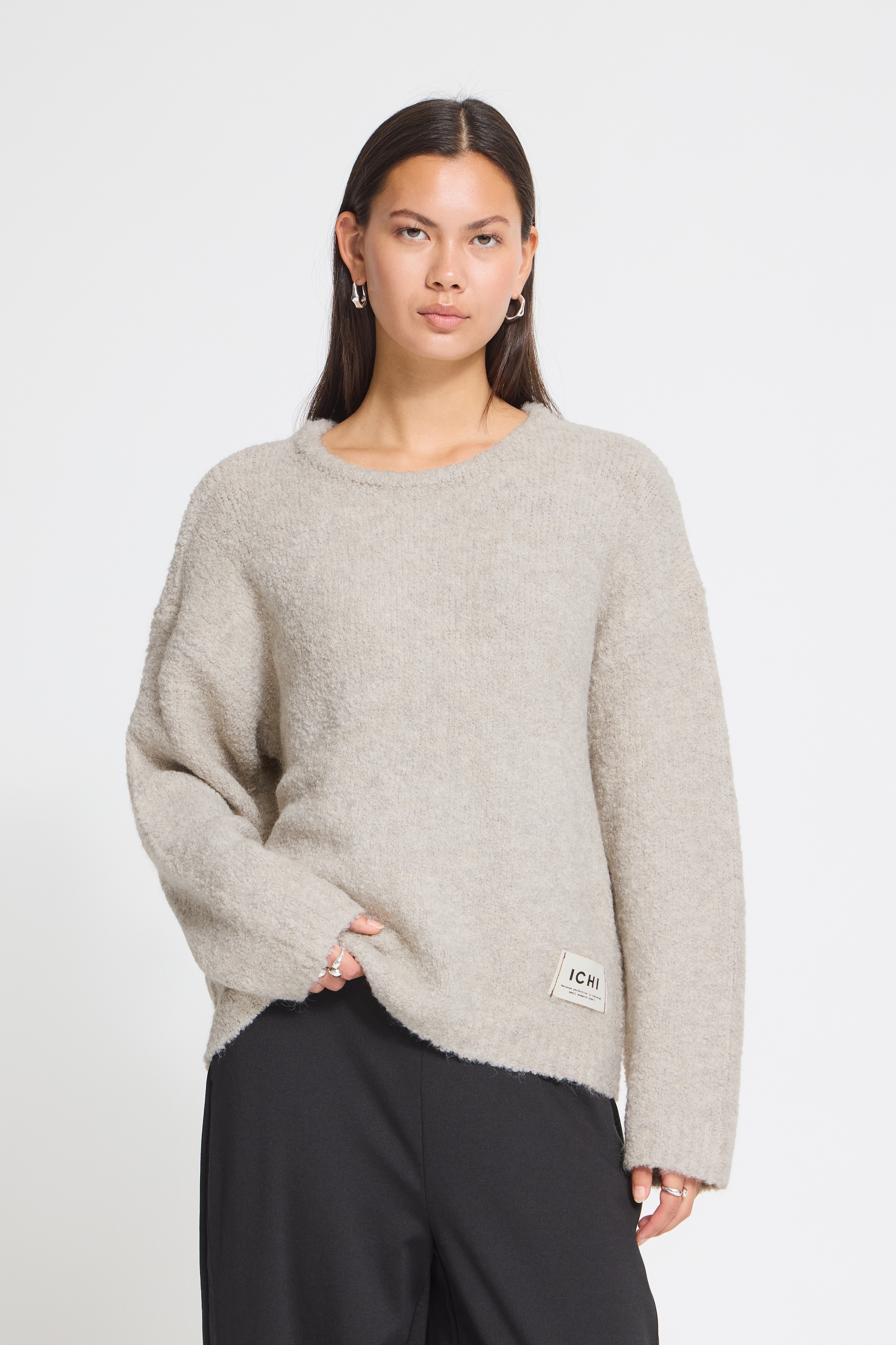 Ichi Strickpullover »Damen Strickpullover langarm IHSARISA«