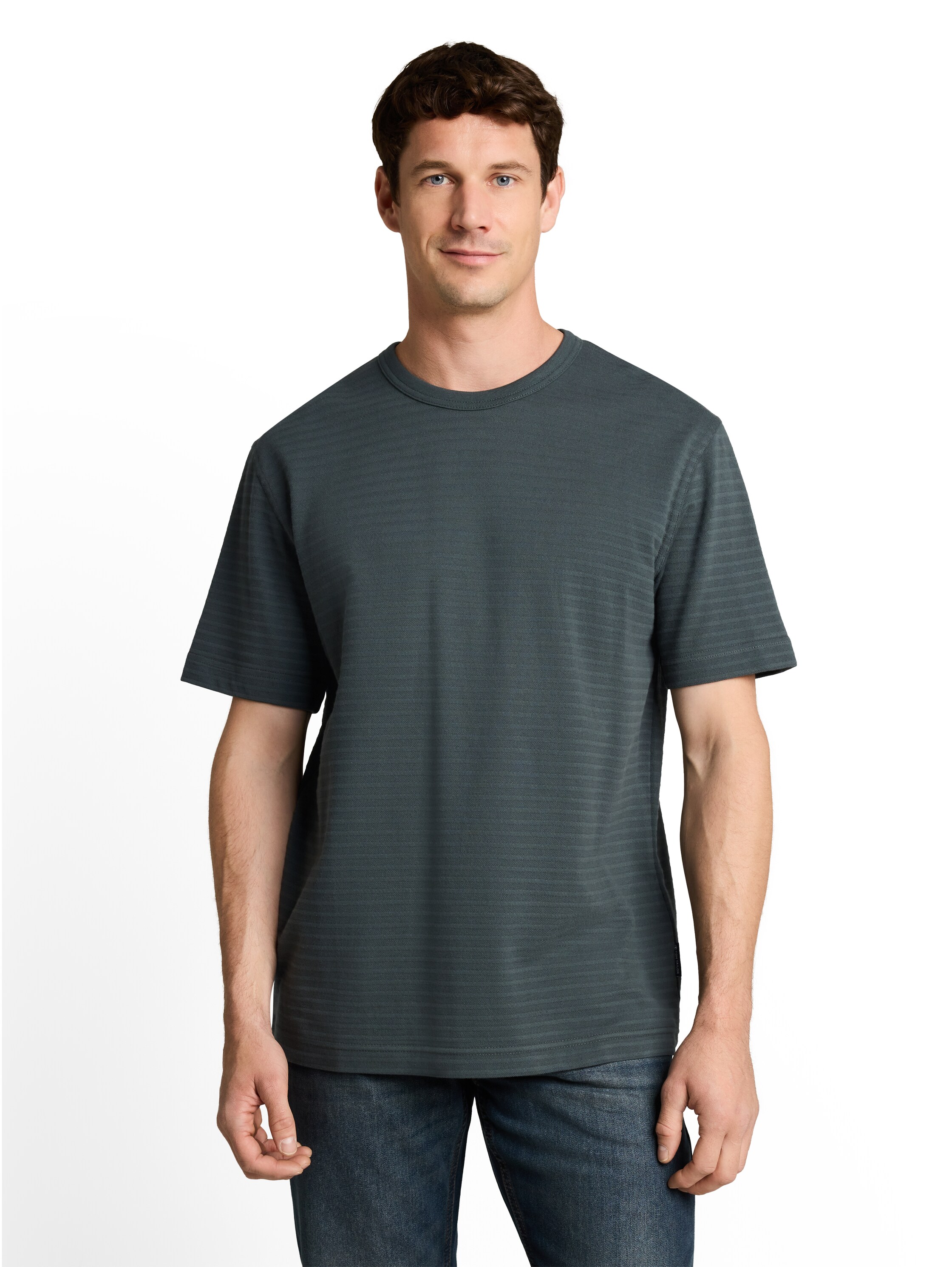TOM TAILOR Sommershirt mit feiner Streifen-Struktur