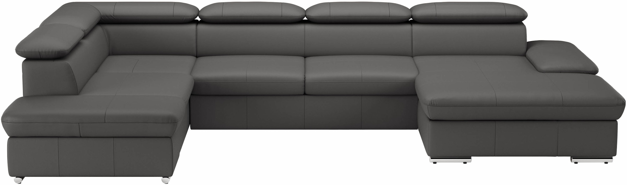 sit&more Wohnlandschaft "Valantine U-Form, B: 349 cm" mit Arm- & Kopfteilverstellung, optional mit Schlaffunktion