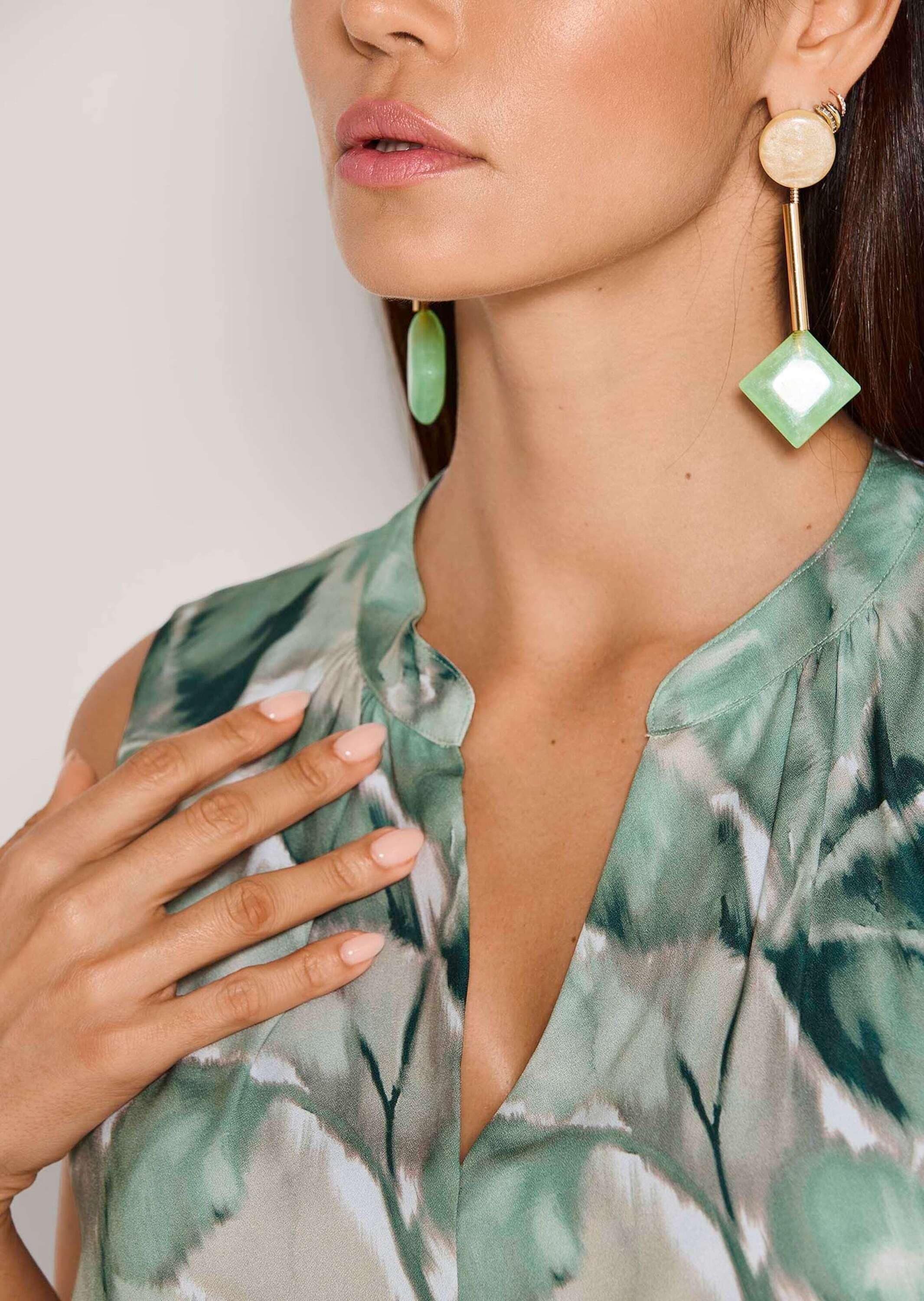 MADELEINE Midikleid »Druckkleid Midikleid mit floralem Muster« Taillenzug