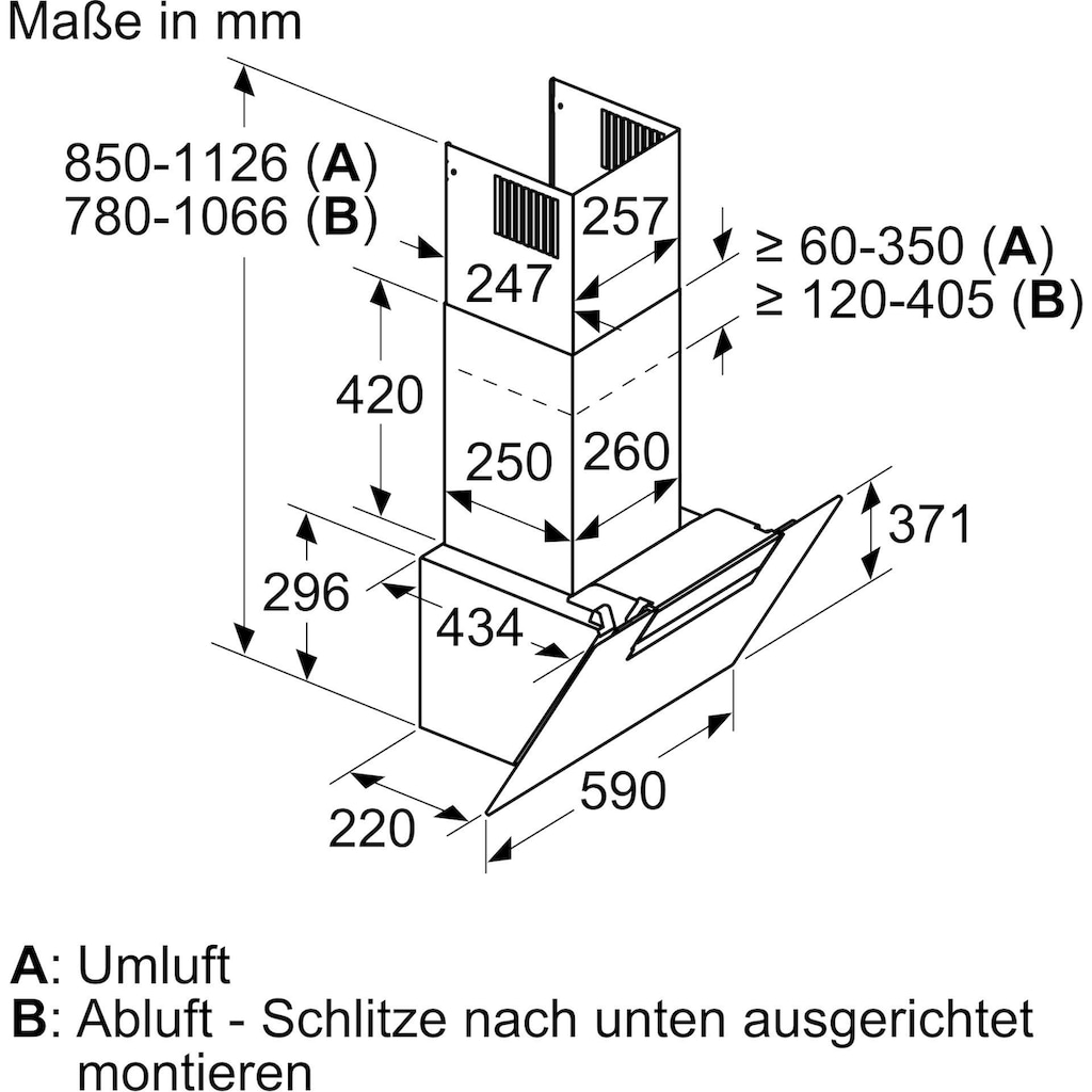 BOSCH Kopffreihaube »DWK67EM60«