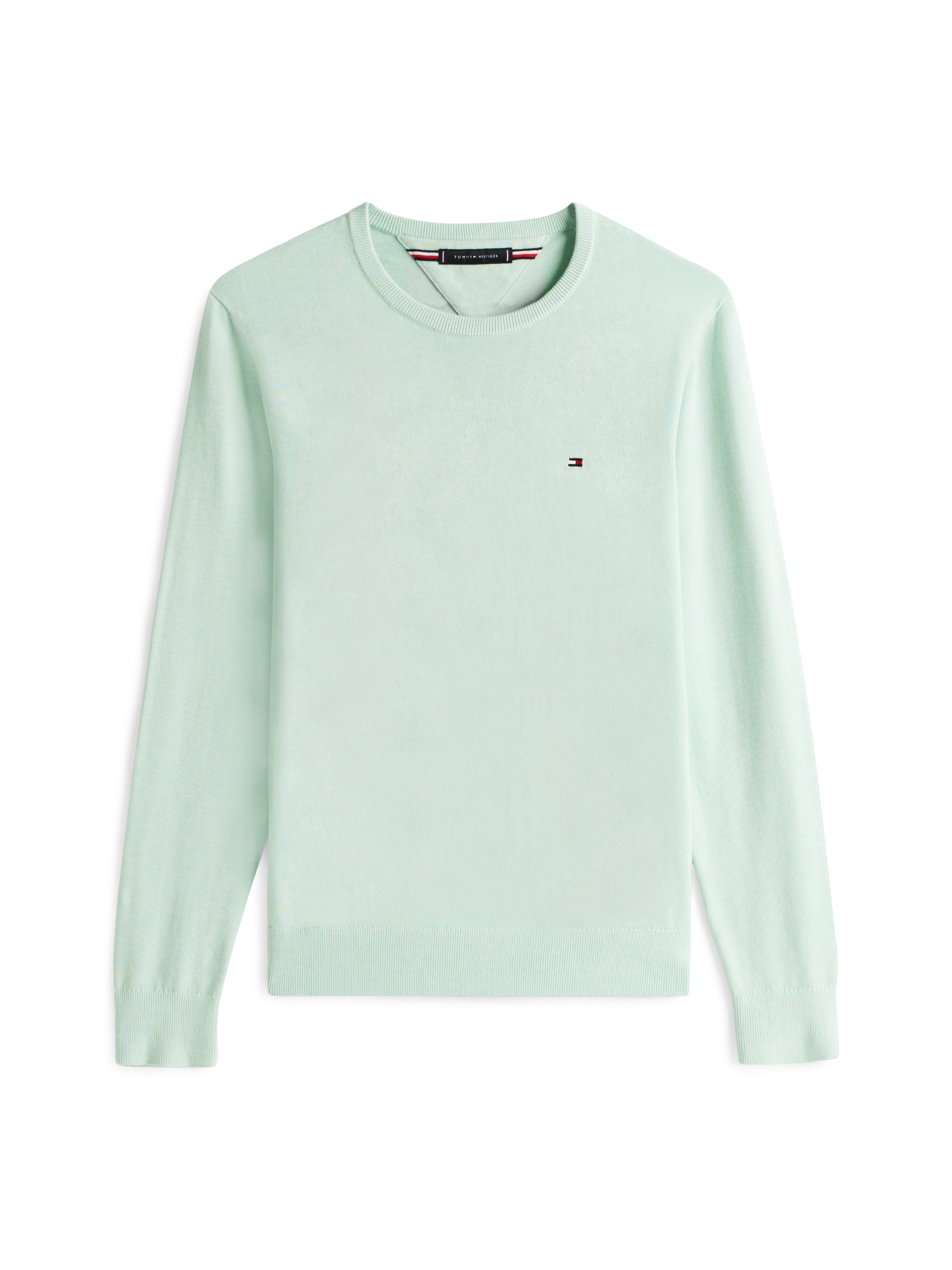 Tommy Hilfiger Essential Cotton Crewneck Sweater Mint S 3