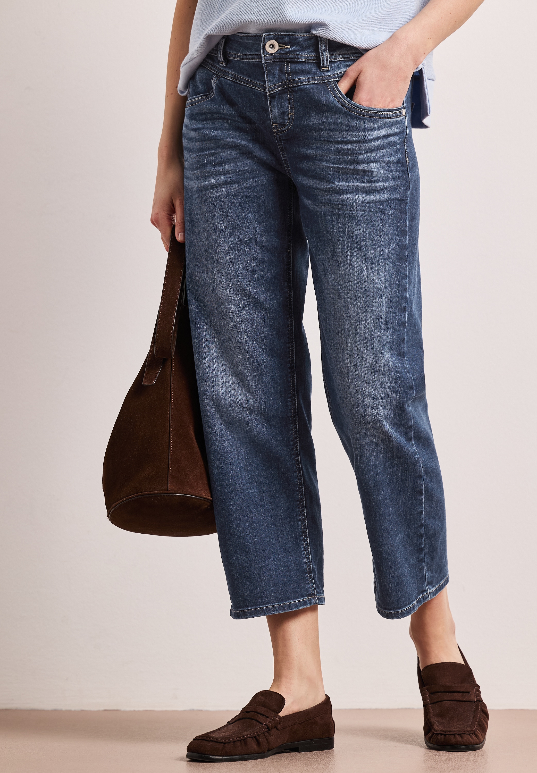 STREET ONE Comfort-fit-Jeans Middle Waist