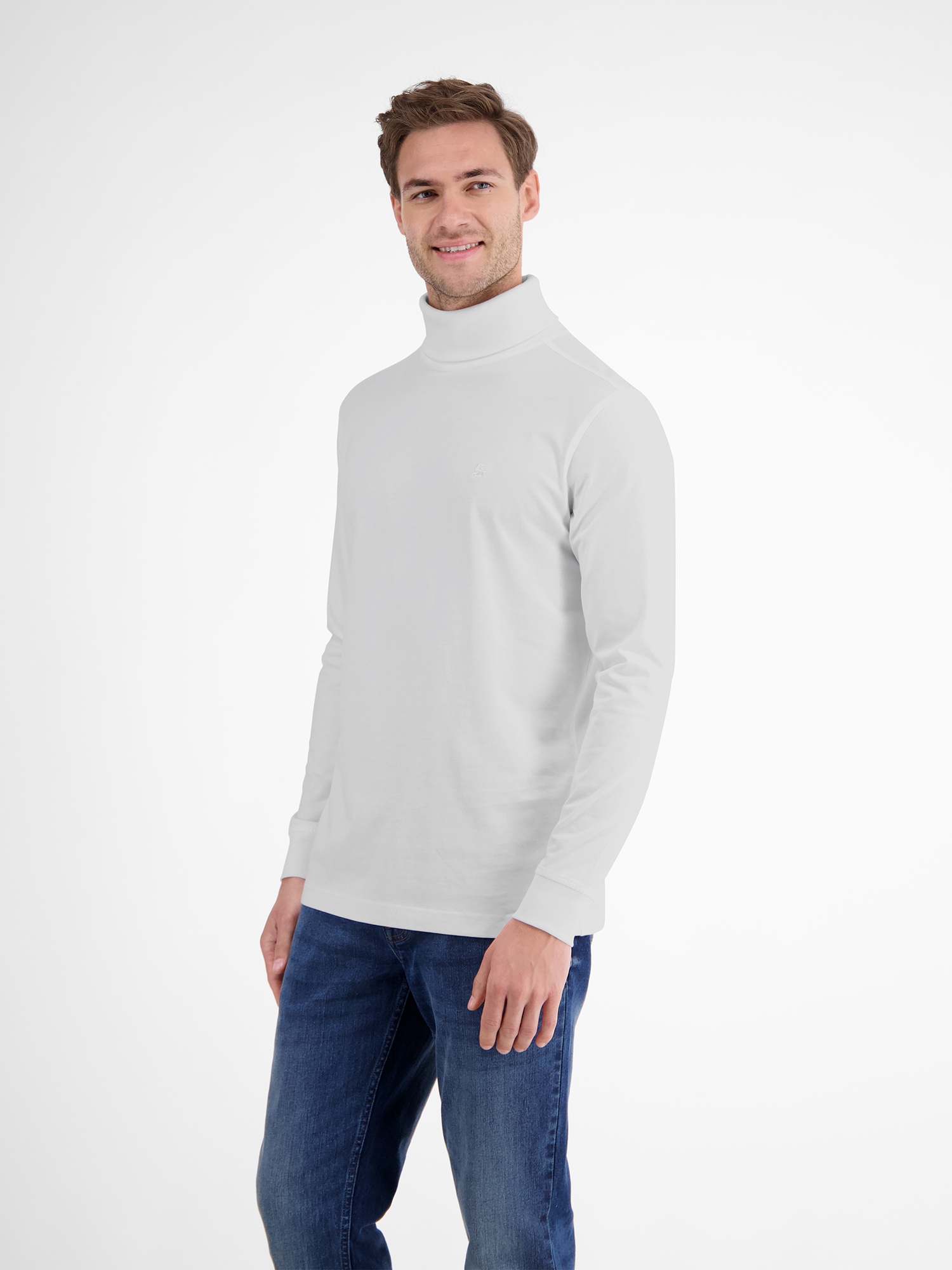 LERROS Sweatshirt »LERROS Rollkragenshirt aus weicher Baumwolle«
