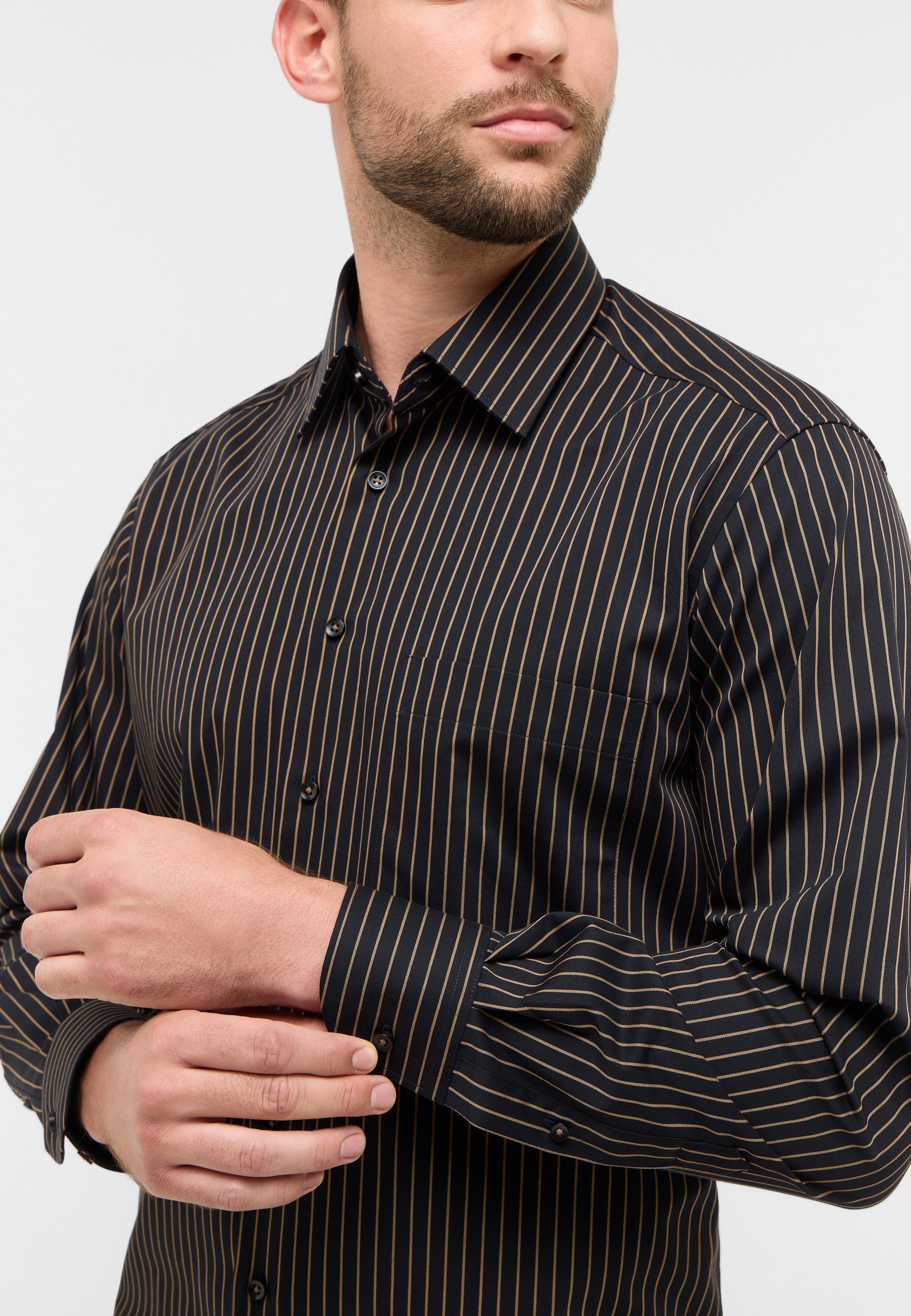 Thumbnail - Eterna Langarmhemd "COMFORT FIT" NON IRON (bügelfrei)