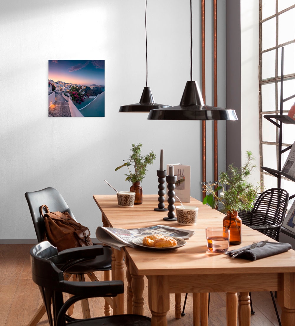 Komar "Fira to Oia - Größe 30 x 30 cm" Baum Packung, 1 tlg. Keilrahmenbild günstig online kaufen