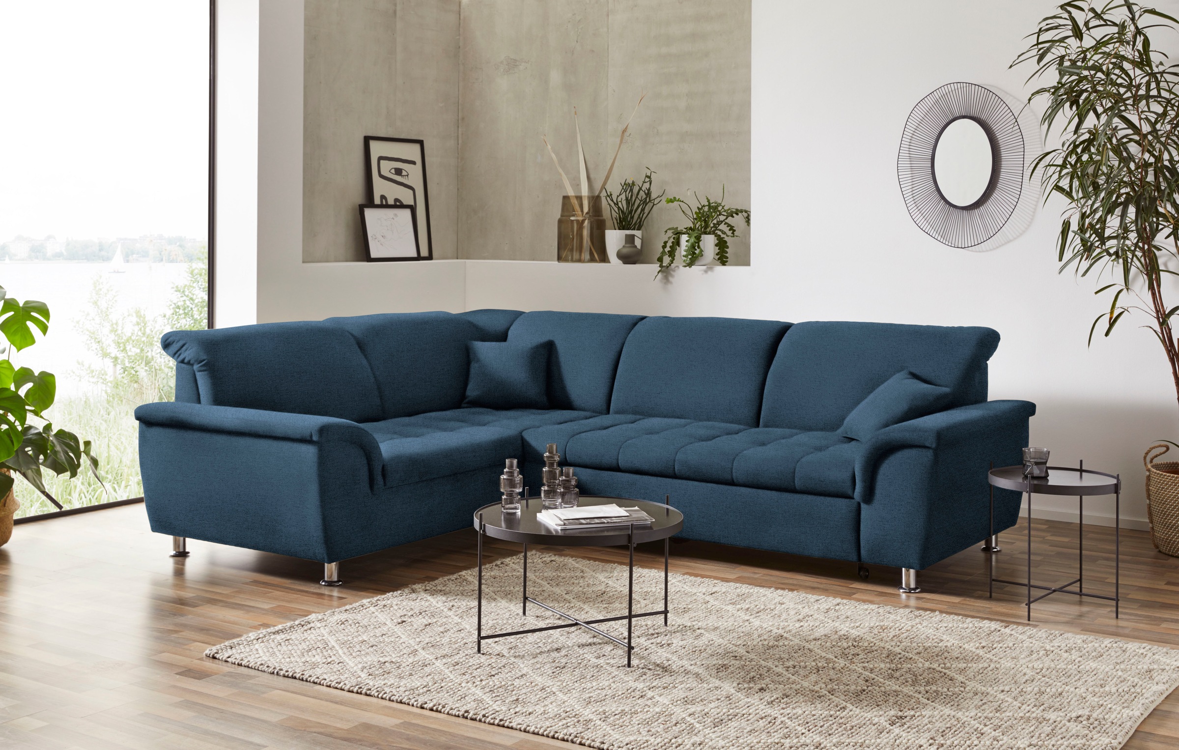 DOMO collection Ecksofa »Franzi L-Form« patogi su Kopf...