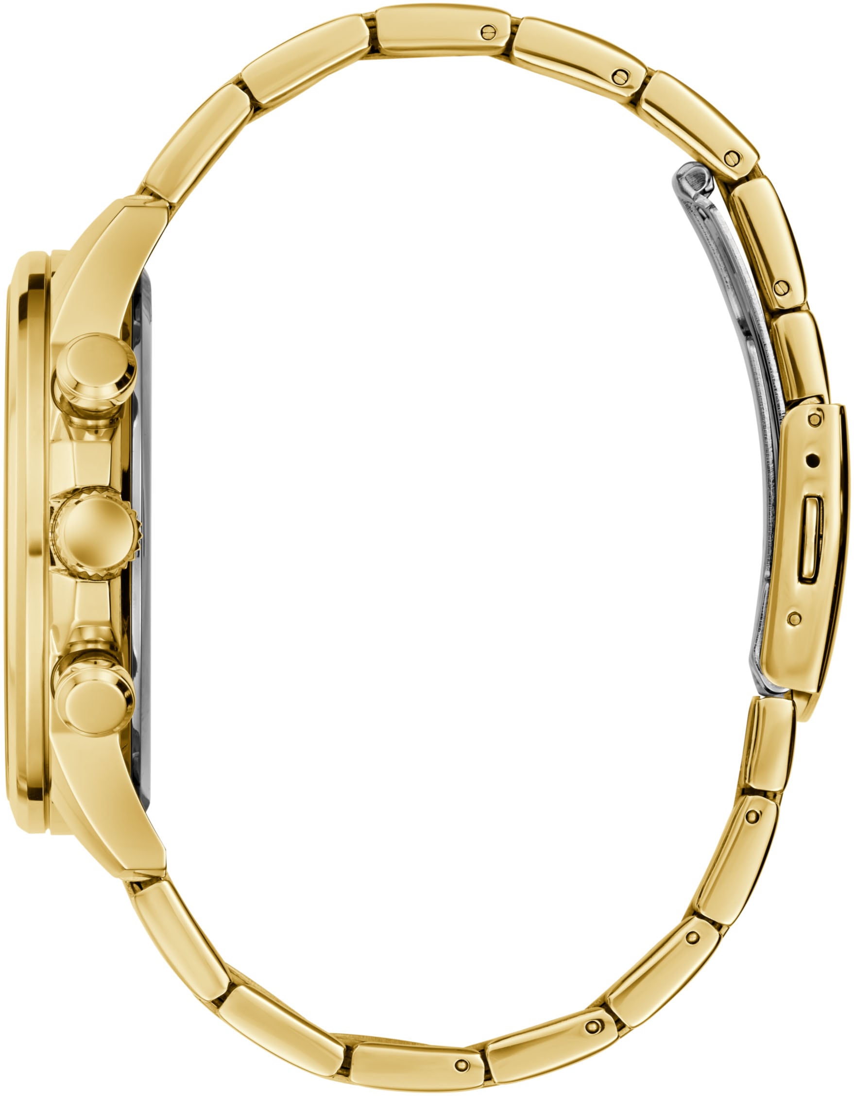 Guess Multifunktionsuhr »WALKER«, Quarzuhr, Armbanduhr, Herrenuhr, Datum, Wochentag, Edelstahlarmband