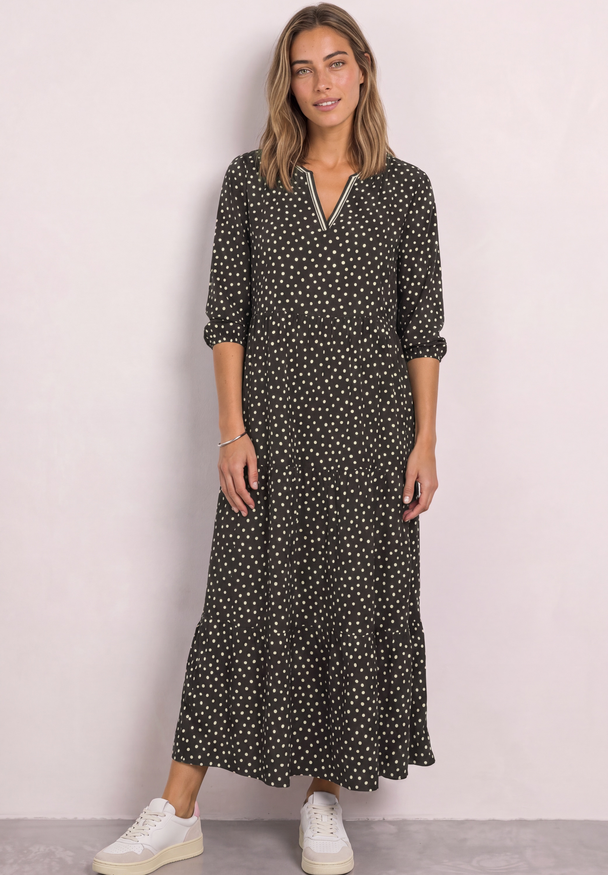 STREET ONE Midikleid Ohne Taschen aus Viskose