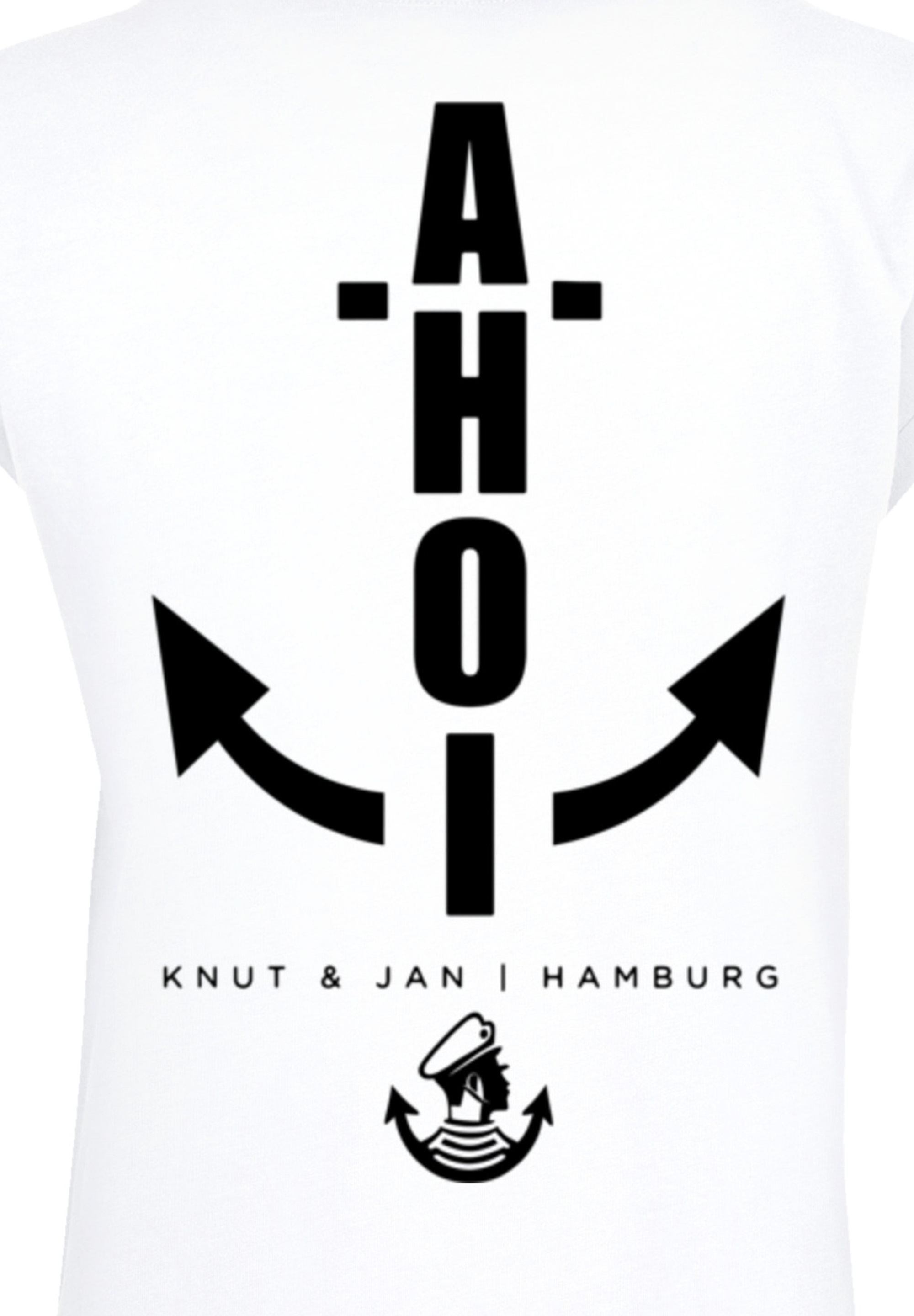 F4NT4STIC T-Shirt »PLUS SIZE Ahoi Anker Knut & Jan Hamburg« Print