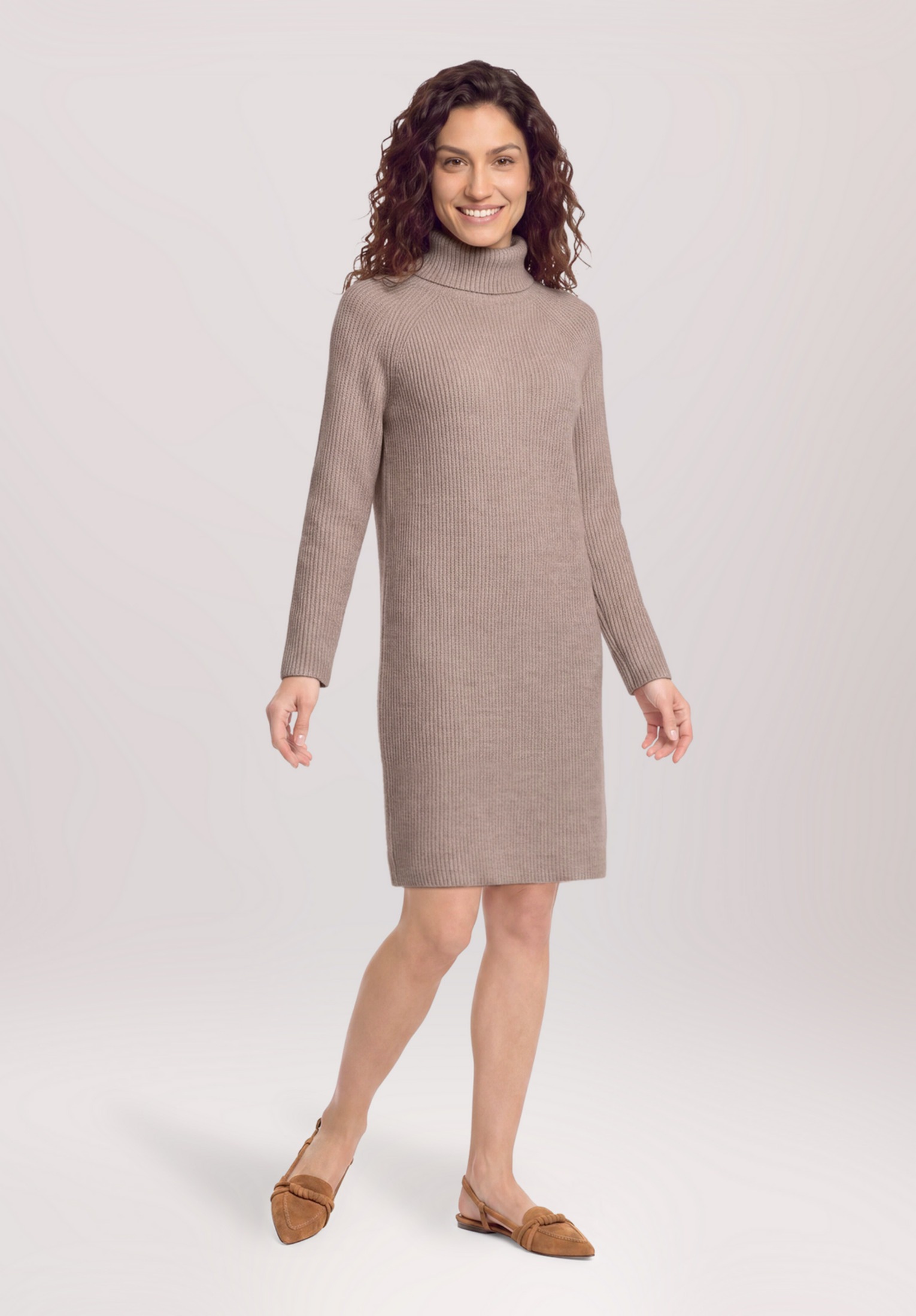 Cartoon Strickkleid »Damen mit Turtle Neck« Ohne Tasche