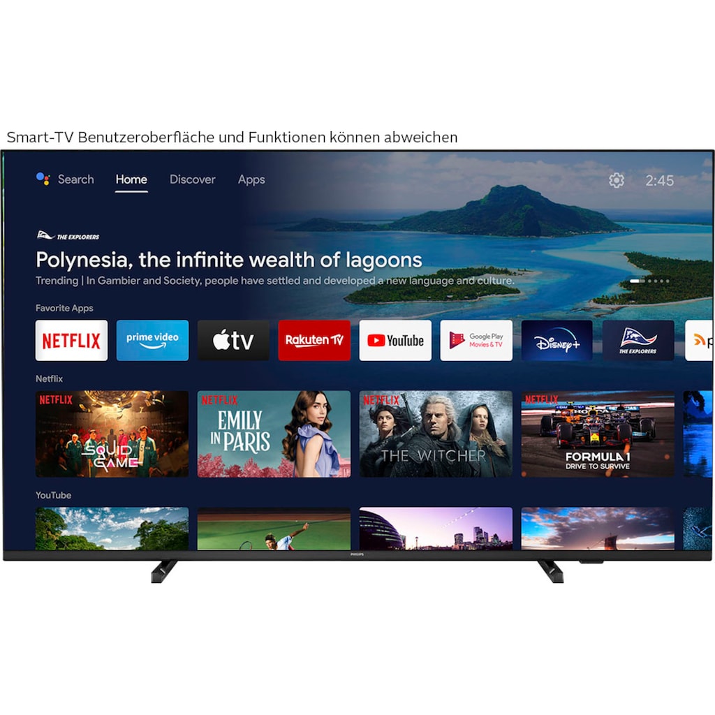 Philips LED-Fernseher »70PUS7607/12«, 177 cm/70 Zoll, 4K Ultra HD, Smart-TV