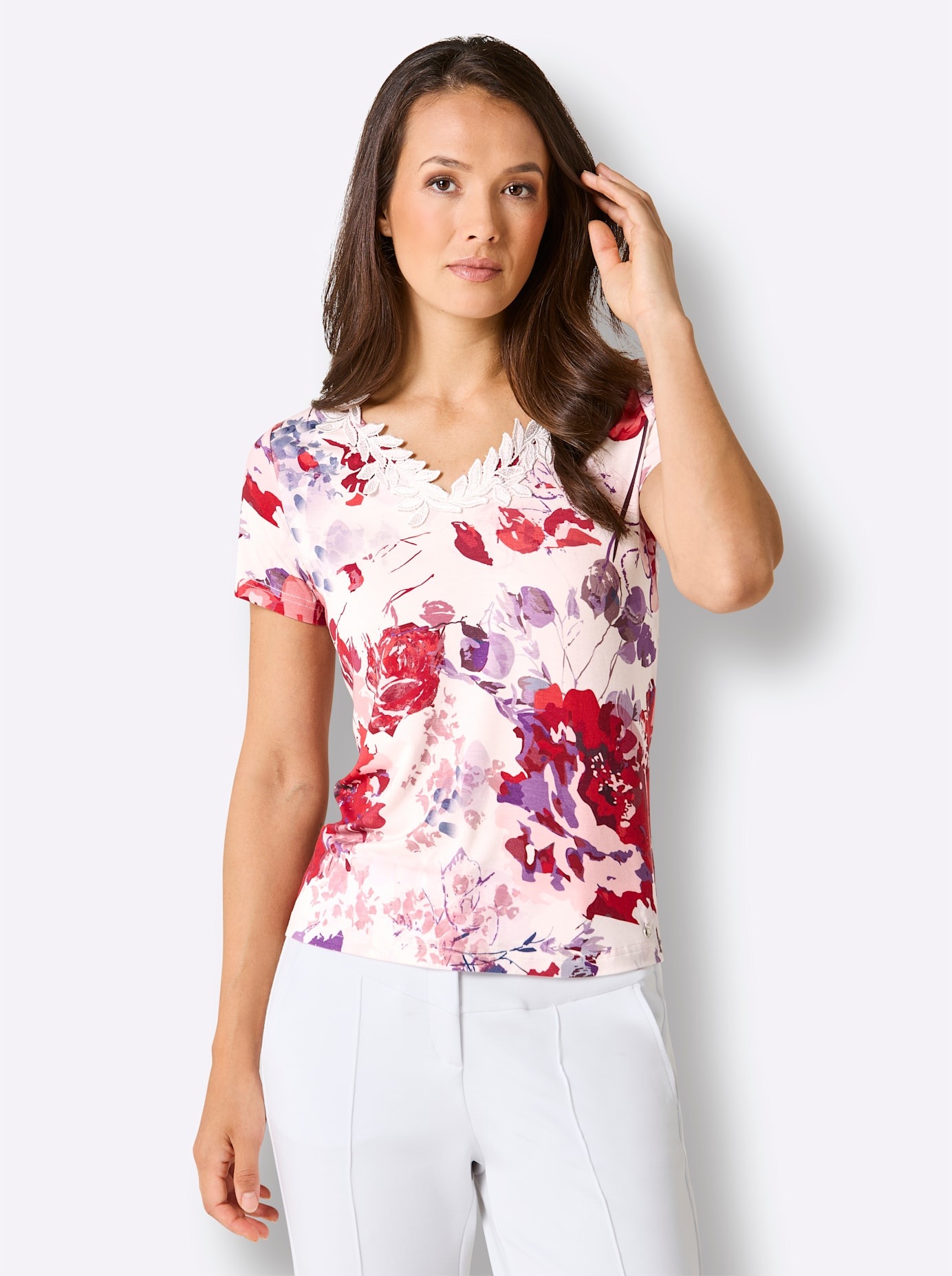 CREATION L PREMIUM Print-Shirt "Lyocell-Shirt" 1 tlg. günstig online kaufen