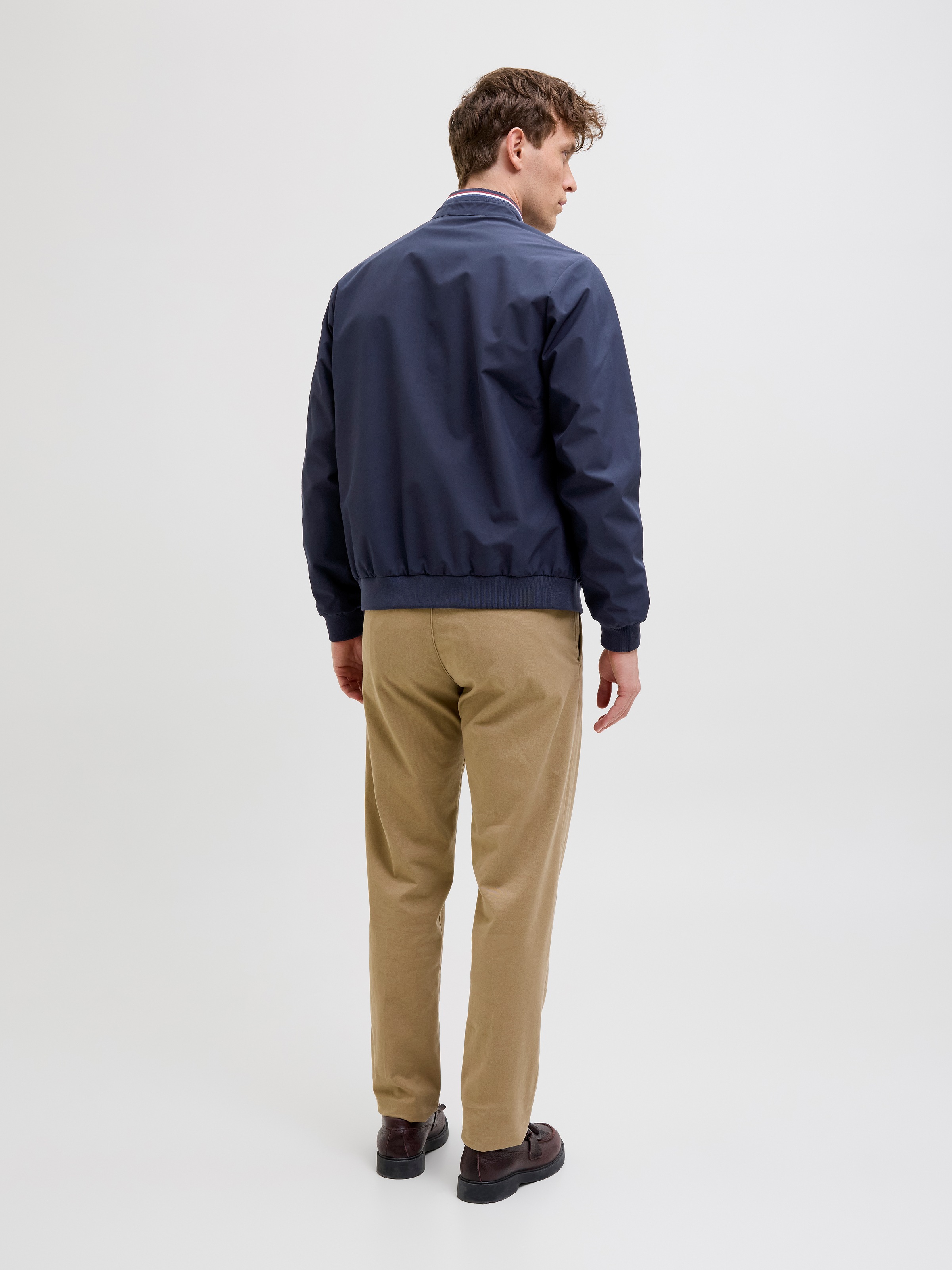 Jack & Jones Bomberjacke »JPRBLUBRAD BOMBER JACKET SN« Materialmix, regular fit