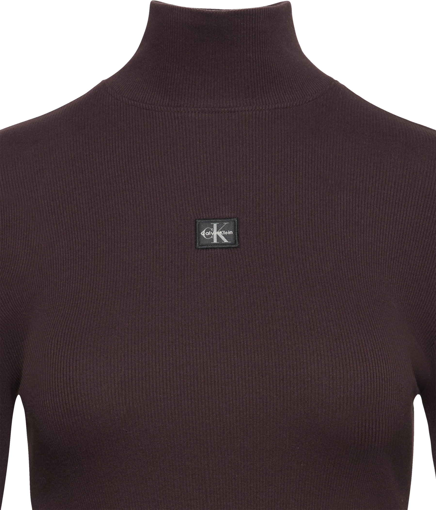 Calvin Klein Jeans Minikleid Ohne Tasche Figurbetonte Passform mit Stehkragen