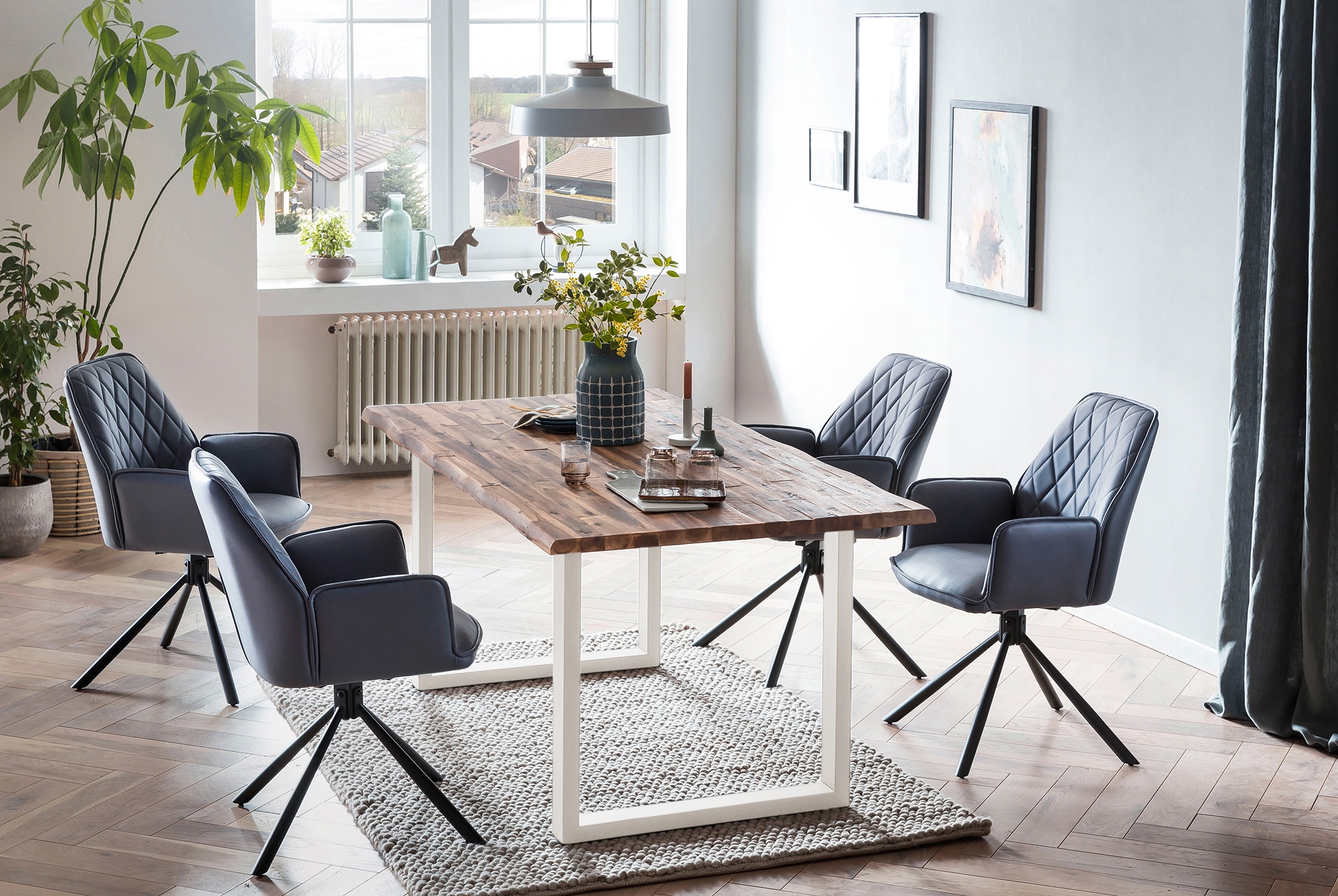 SalesFever Essgruppe (Set 5 tlg.) kėdė su 360 Gra...
