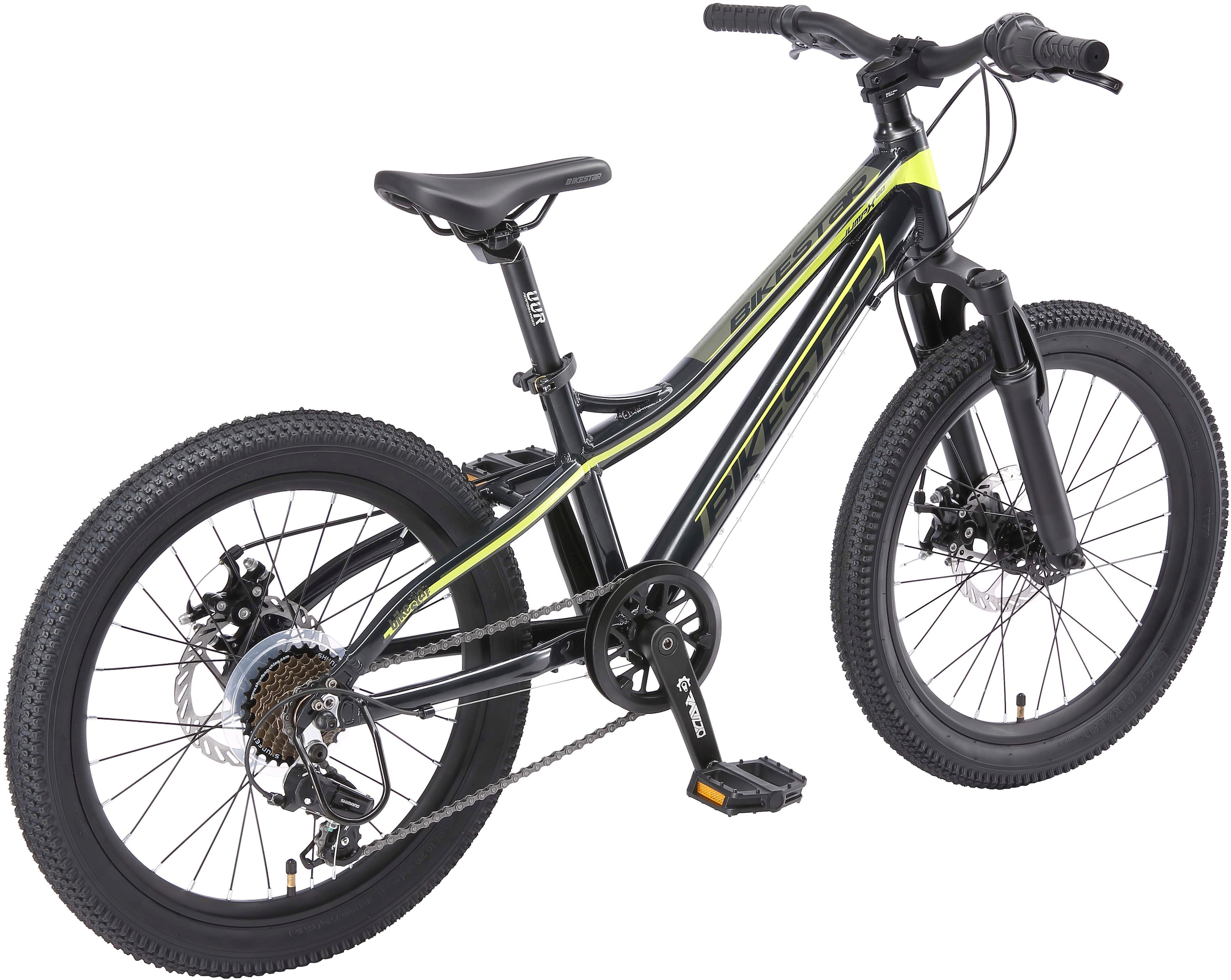 Bikestar Jugendfahrrad, 7 Gang, Shimano, RD-TY21 Schaltwerk, Kettenschaltung