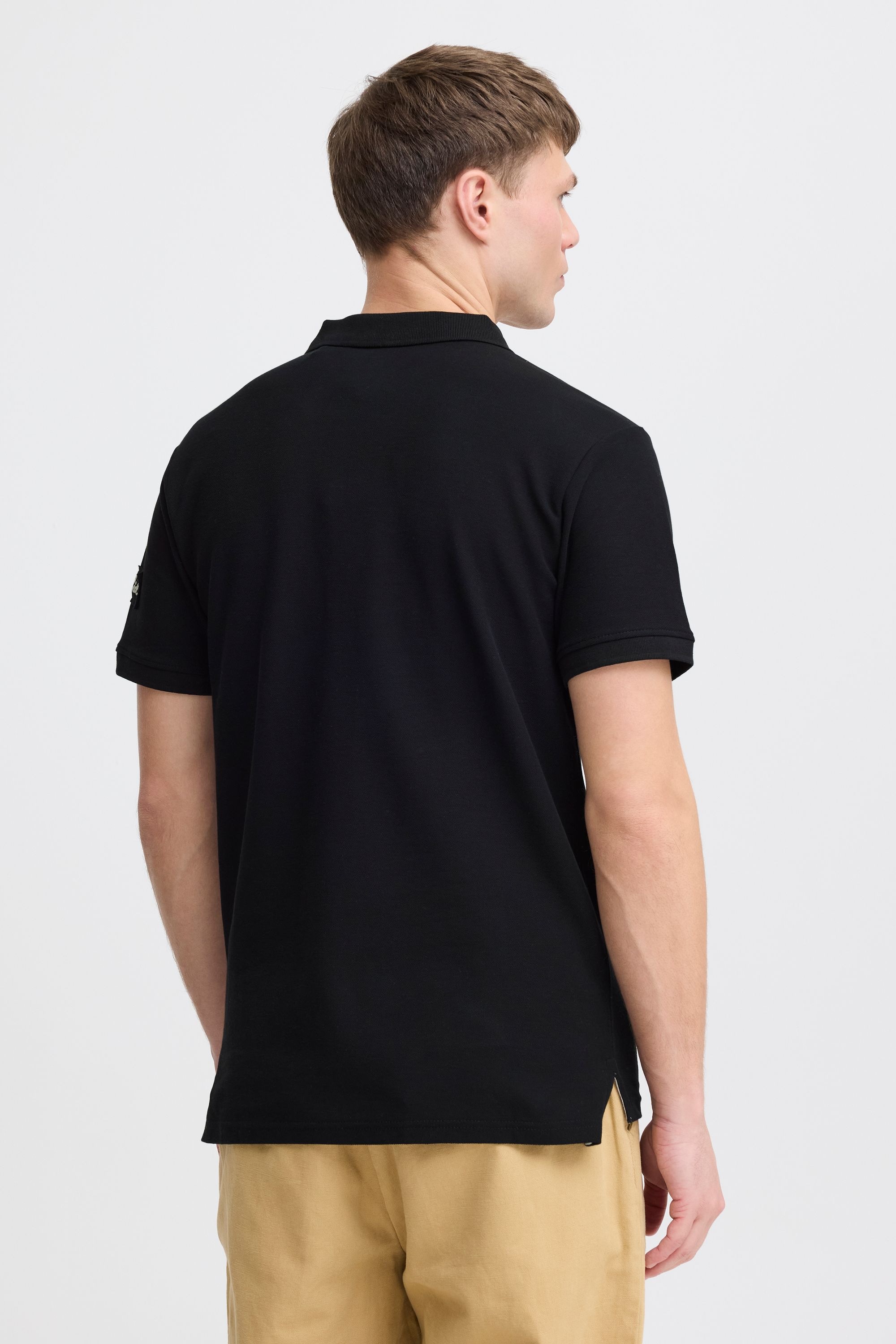 !solid Poloshirt SOLID "Poloshirt SDTripPolo", Herren, Gr. L, schwarz, Obermaterial: 60% Baumwolle CO. 40% Polyester PES., Shirts 3