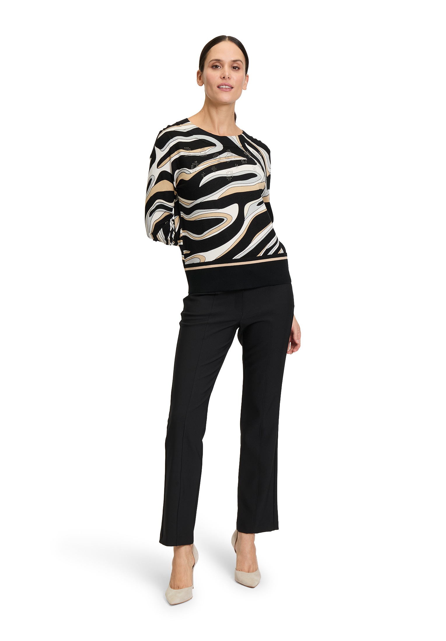 Betty Barclay Strickpullover »Betty Barclay Feinstrickpullover langarm«, (1 tlg.), Hotfix