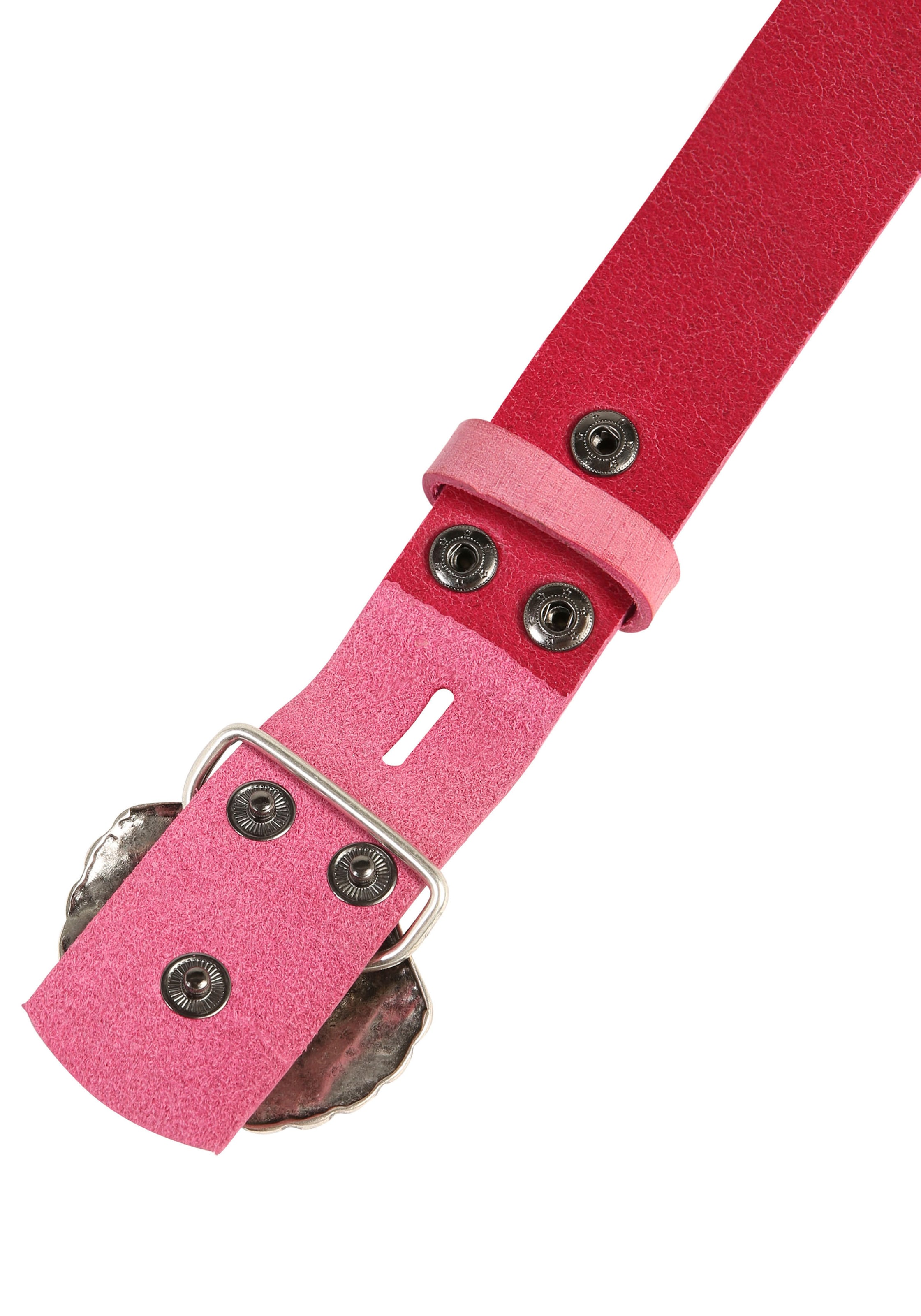 Rettungsring Gürtel Ledergürtel mit austauschbarer Schließe »Muschel Nieten«