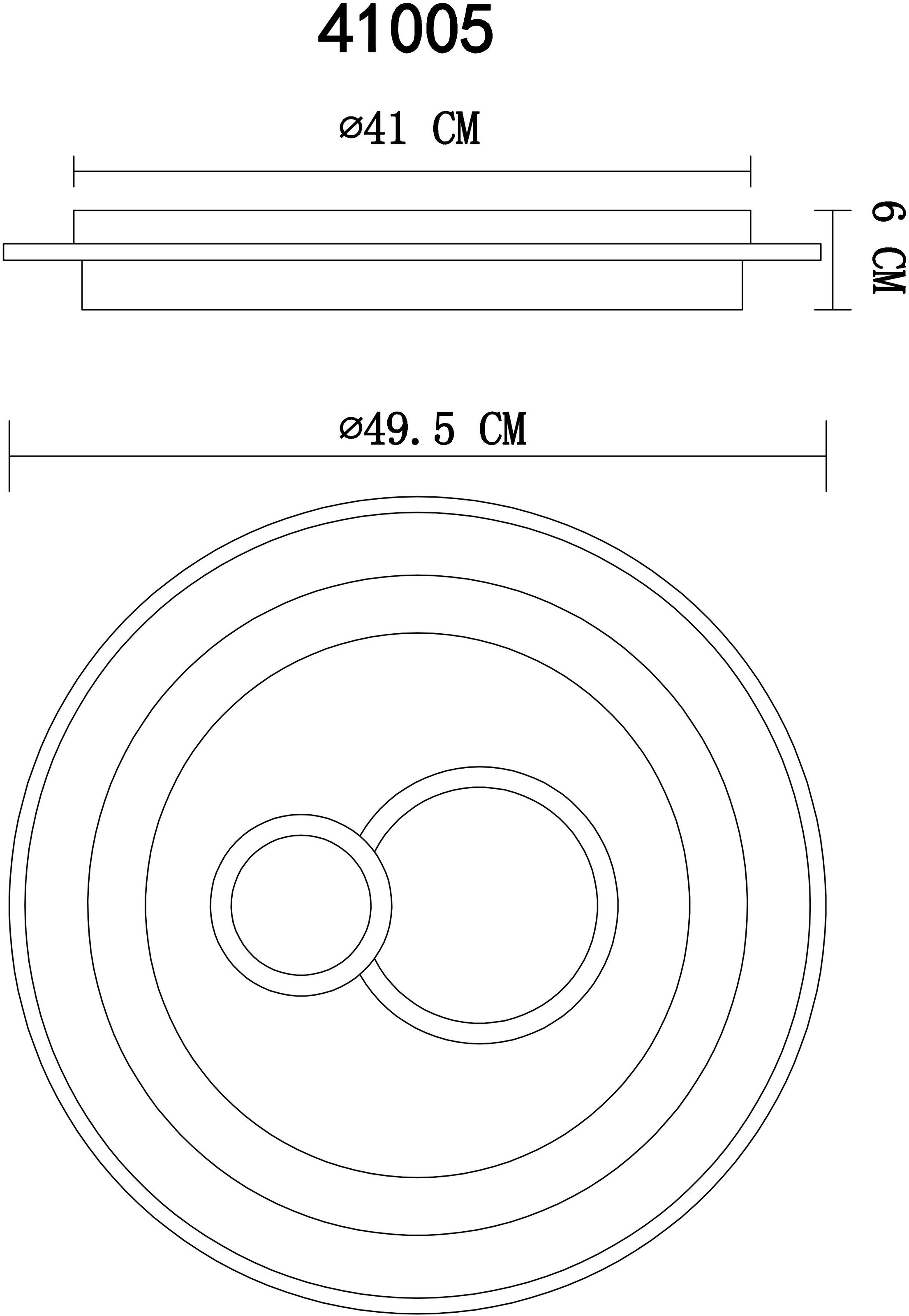 GLOBO LIGHTING Deckenleuchte »KRISWALL« LED-Modul 1 Stk. LED Deckenleuchte für Wohn- & Esszimmer weiß matt