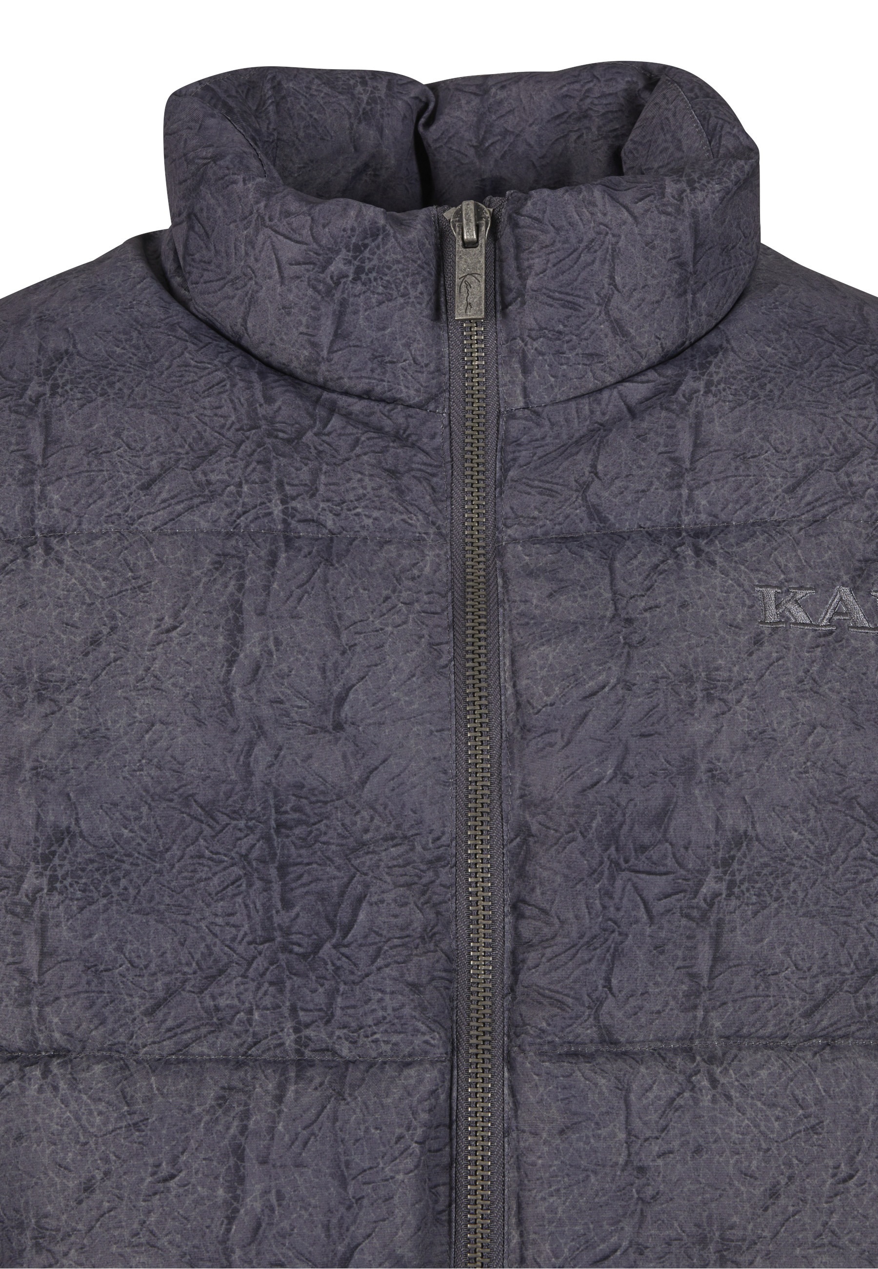 Karl Kani Retro Crackle Print Puffer Jacket Anthracite Size L 2