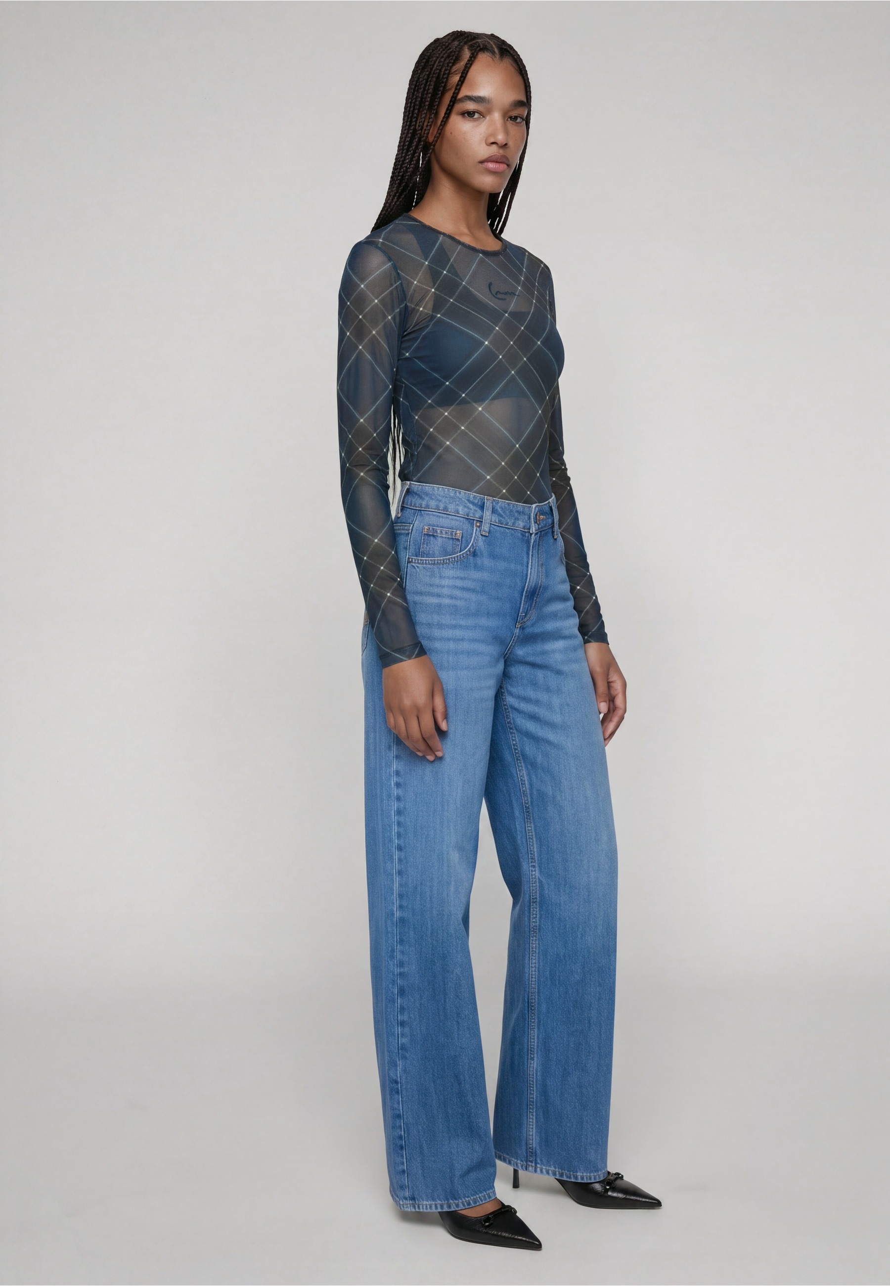 Karl Kani Langarmshirt »Karl Kani Signature Check Mesh Longsleeve« 1