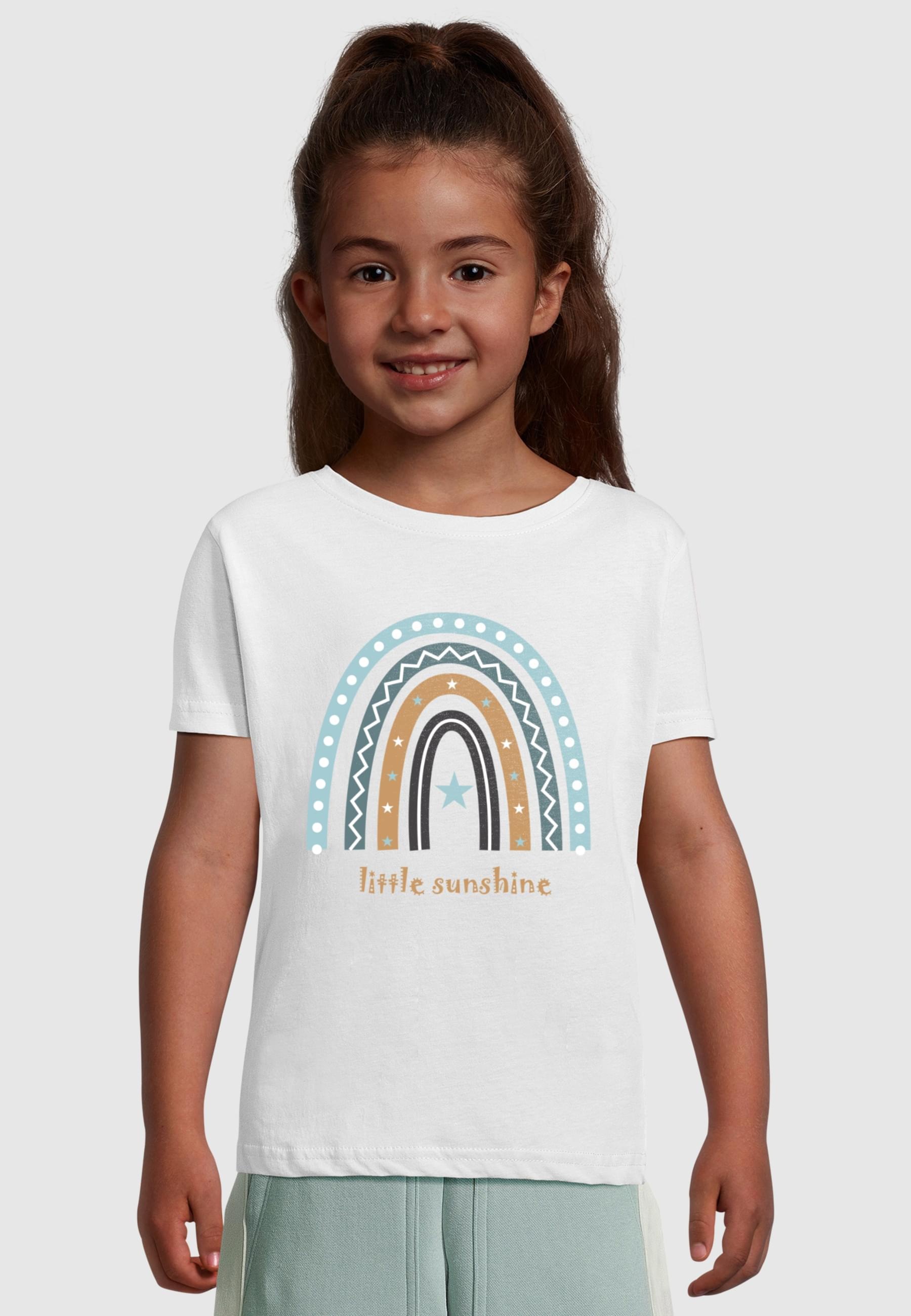 Merchcode T-Shirt »Merchcode Girls Rainbow Sunshine - T-Shirt«, (1 tlg.)