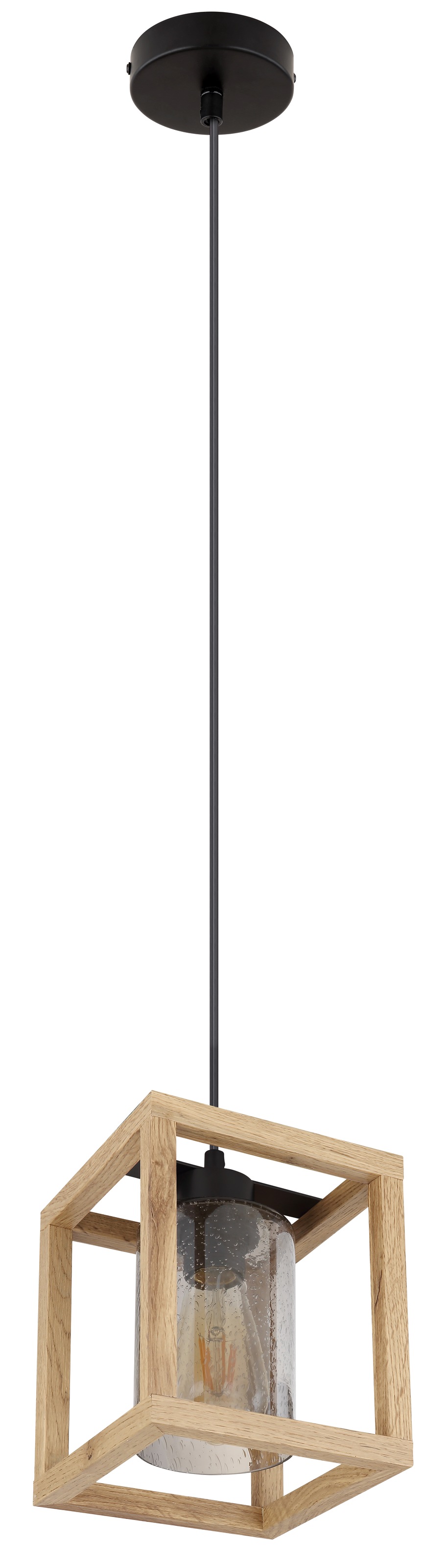 GLOBO LIGHTING Hängeleuchte »PETTEY«, Leuchtmittel E27 | ohne Leuchtmittel, Hängelampe/Pendelleuchte/Glas rauchfarben/Essbereich/Wohnzimmer