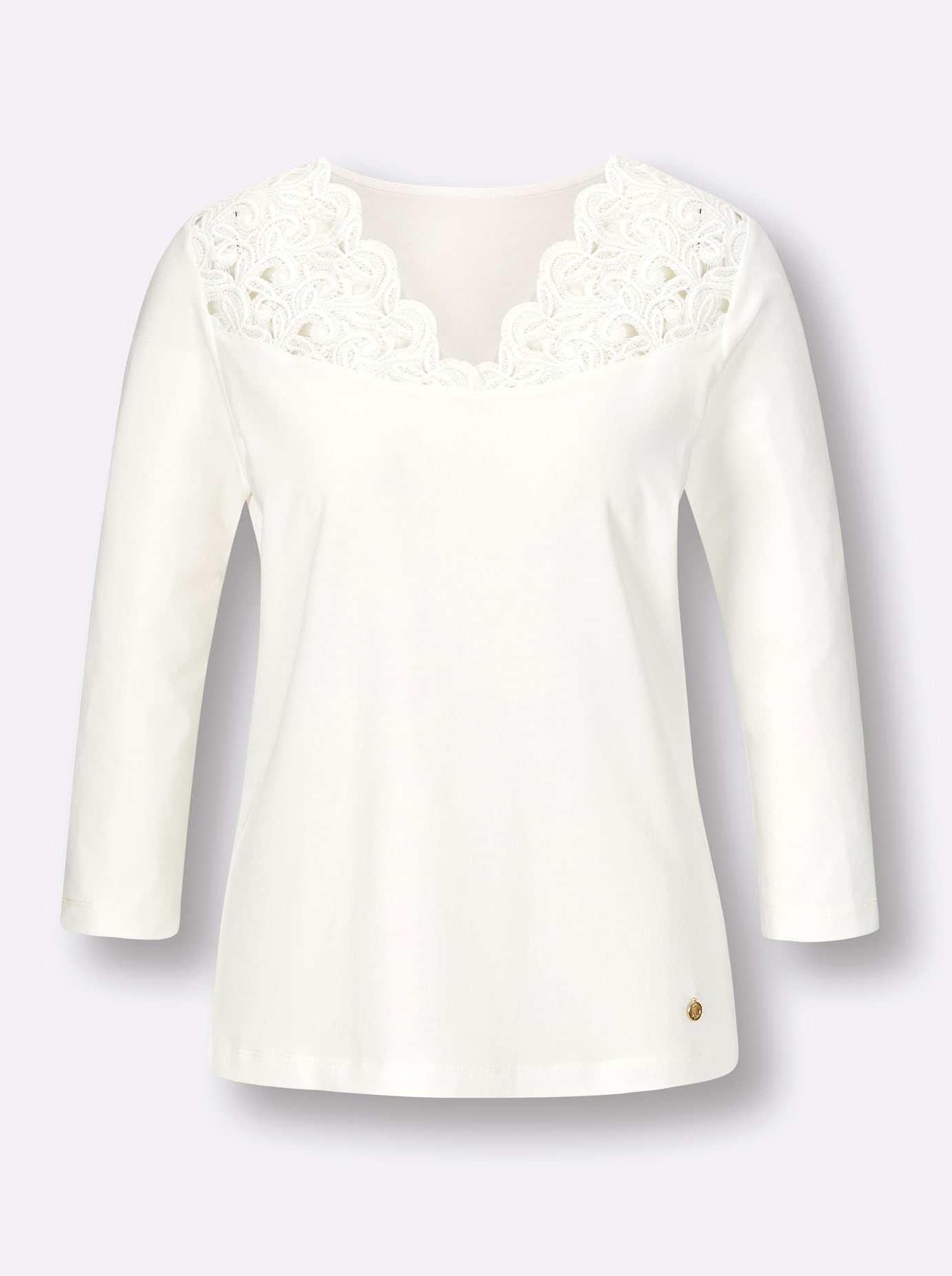 CREATION L PREMIUM V-Shirt »Modal-Baumwoll-Shirt«, (1 tlg.)