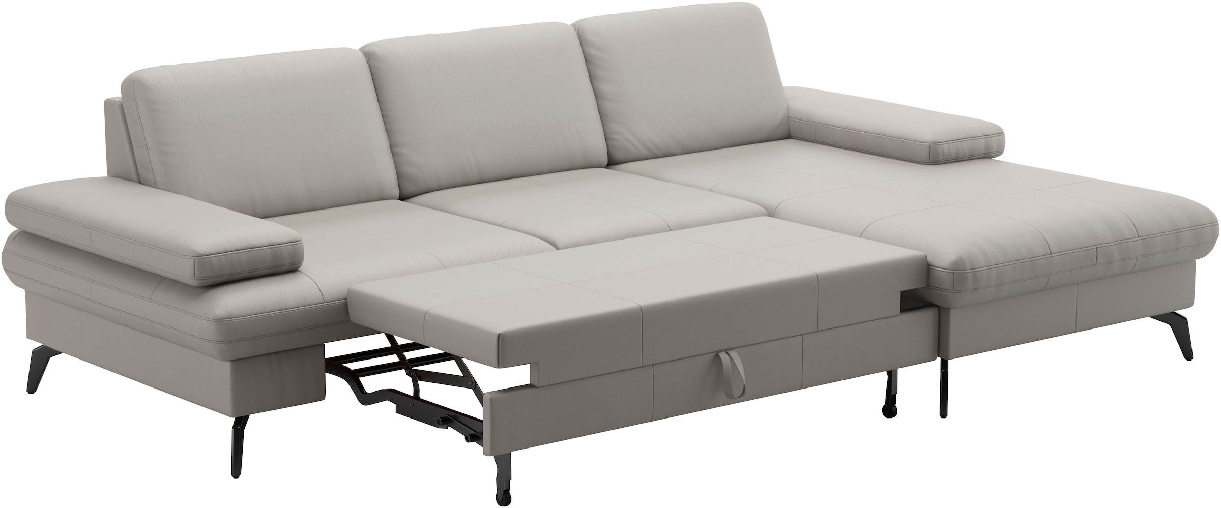 sit&more Ecksofa »Morris L-Form, inkl. Sitztiefenverstellung«, wahlweise mit Armteilverstellung, Bettfunktion & Bettkasten
