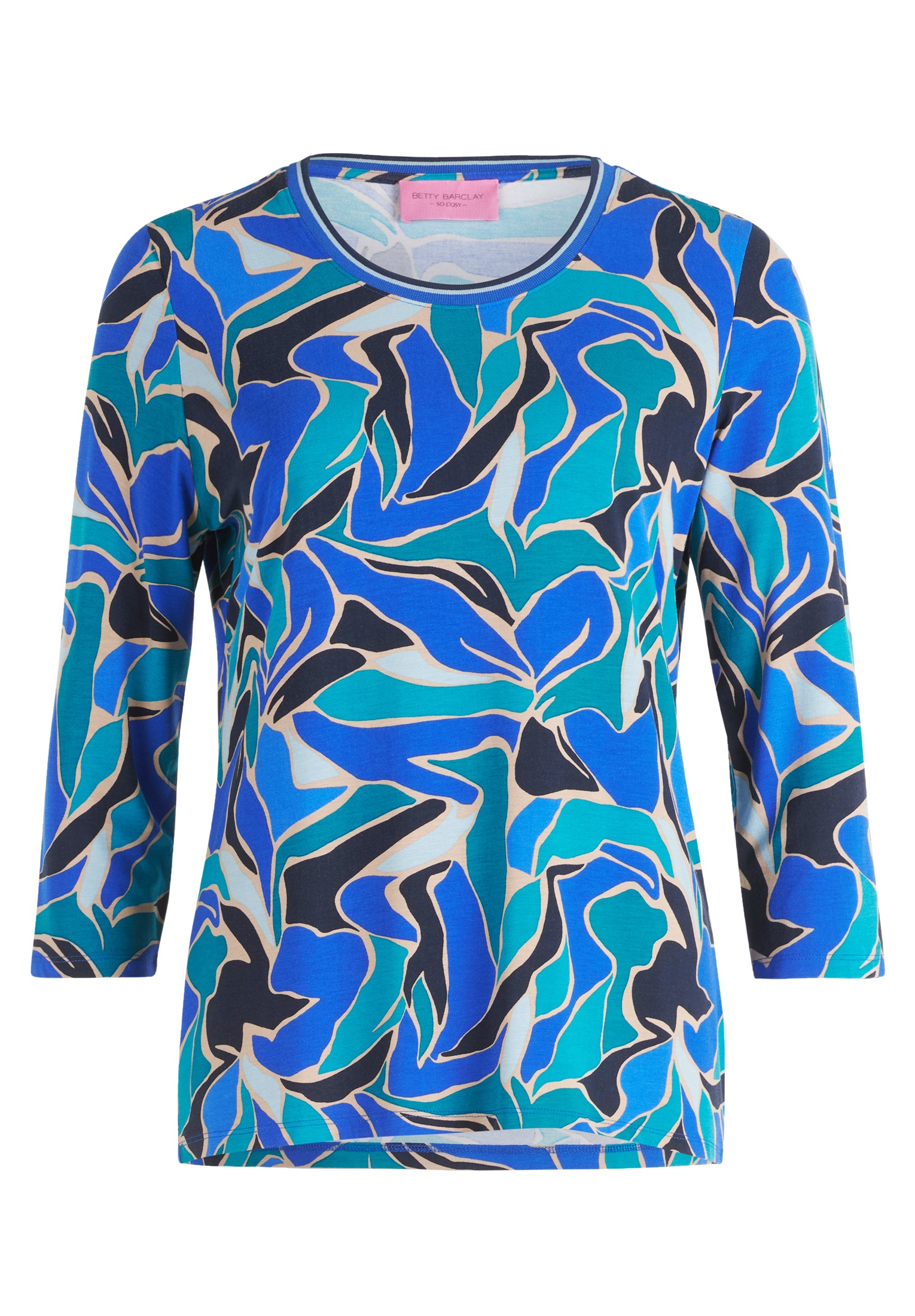 Betty Barclay 3/4-Arm-Shirt "Betty Barclay Damen Basic Shirt mit Print", (1 günstig online kaufen