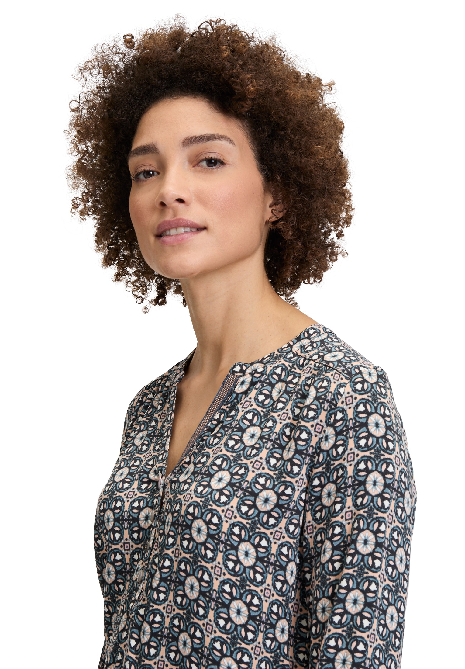 Cartoon Schlupfbluse »Cartoon Damen Casual-Bluse mit Muster«