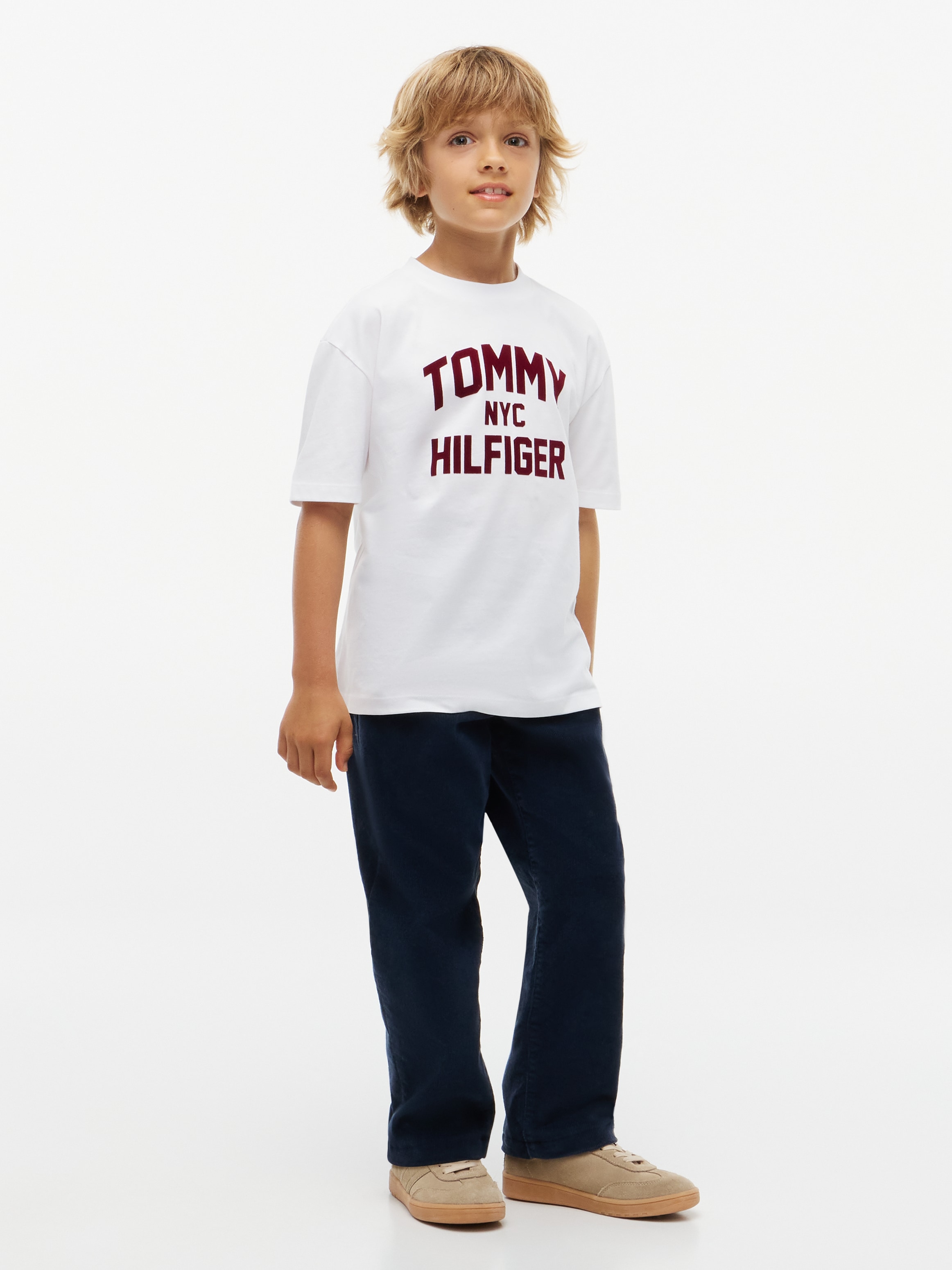 Tommy Hilfiger T-Shirt Rundhalsausschnitt, Regular Fit, Kinder bis 16 Jahre