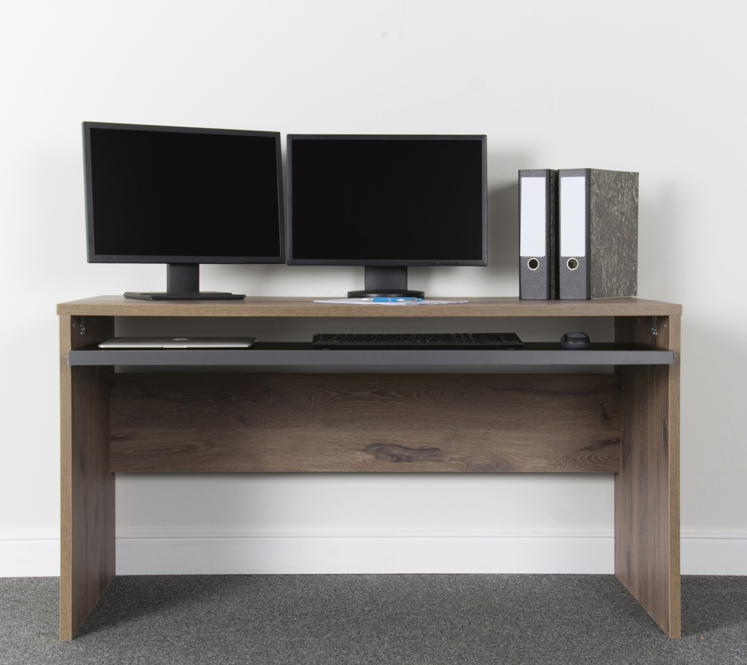 VOGL Möbelfabrik Schreibtisch »Barrie«, 2-farbiger Tablarauszug, Breite 160 cm, Made in Germany