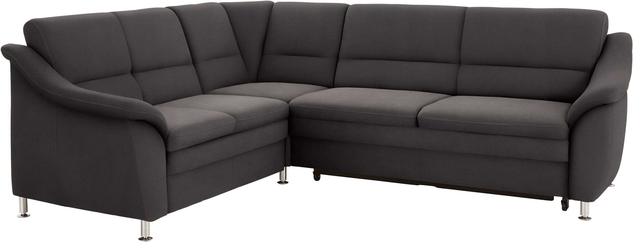 sit&more Ecksofa "Cardoso L-Form" mit Federkern, wahlweise mit Schlaffunktion und Schubkasten