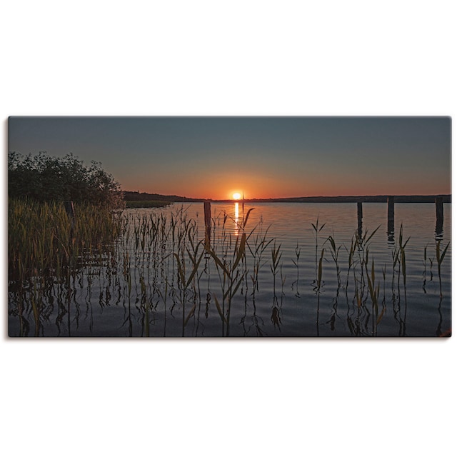 Artland Wandbild »Früh morgens am Ratzeburger See«, Sonnenaufgang &  -untergang, (1 St.), als Alubild, Leinwandbild, Wandaufkleber oder Poster  in versch. Größen kaufen | BAUR