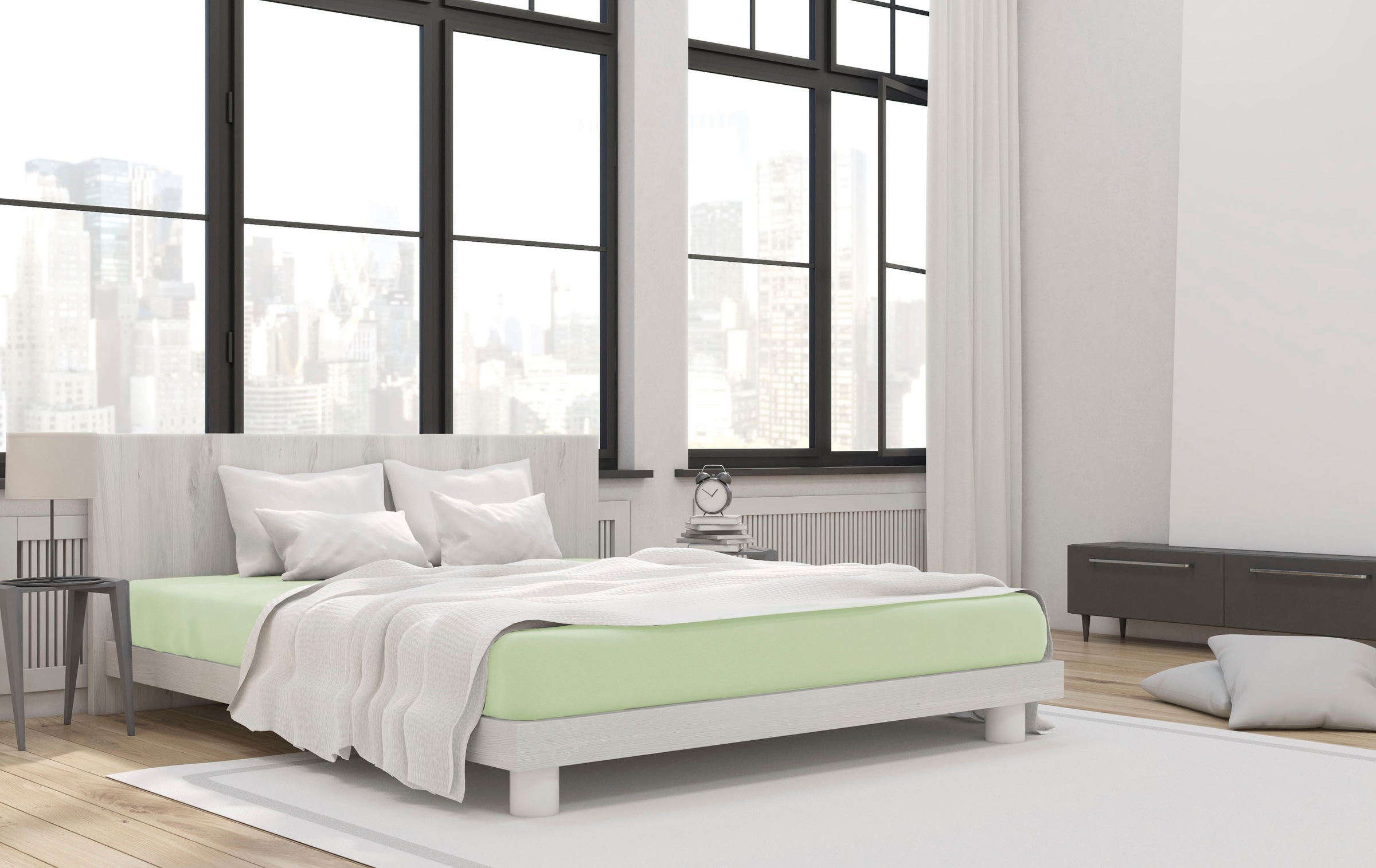 Thumbnail - Primera Spannbettlaken "Mako-Feinjersey Spannbetttuch" Geeignet für Standardmatratzen bis 22 cm, 100% Baumwolle