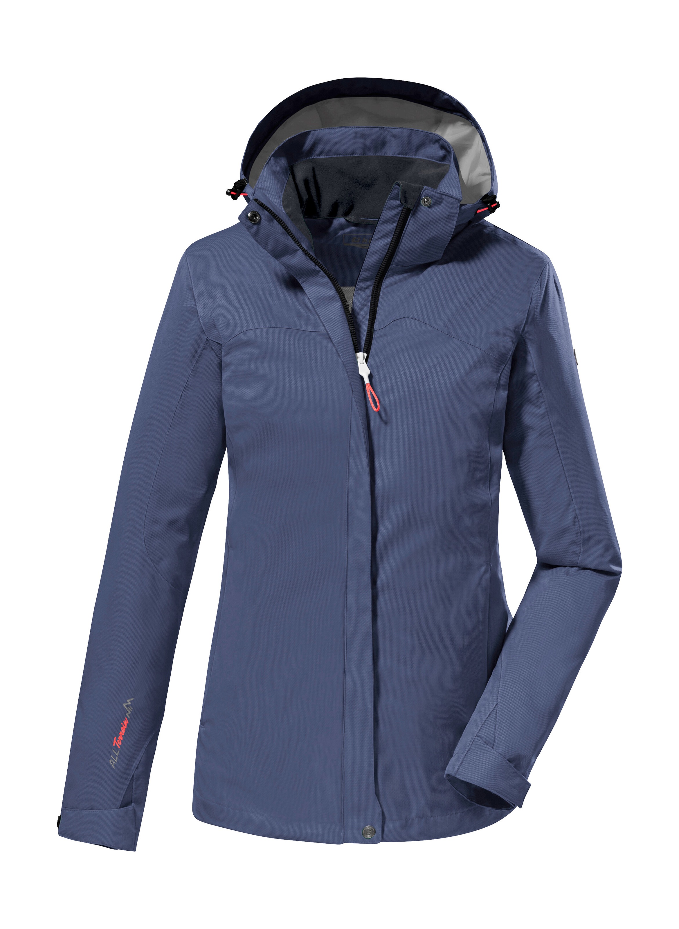 Killtec Funktionsjacke "KOS 133 WMN JCKT" Wasser- und winddichte Damenjacke mit abnehmbarer Kapuze