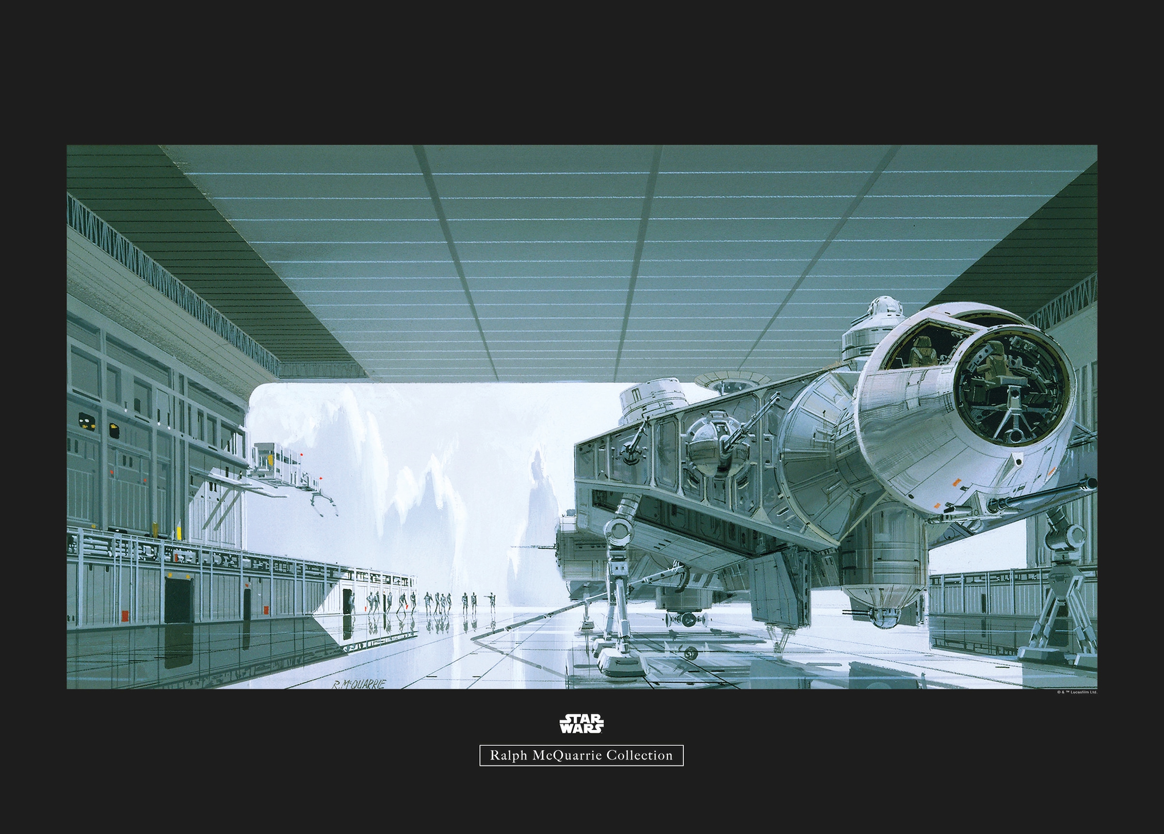 Komar Bild "Star Wars Classic RMQ Hangar Shuttle", Star Wars, (1 St.), Wand günstig online kaufen
