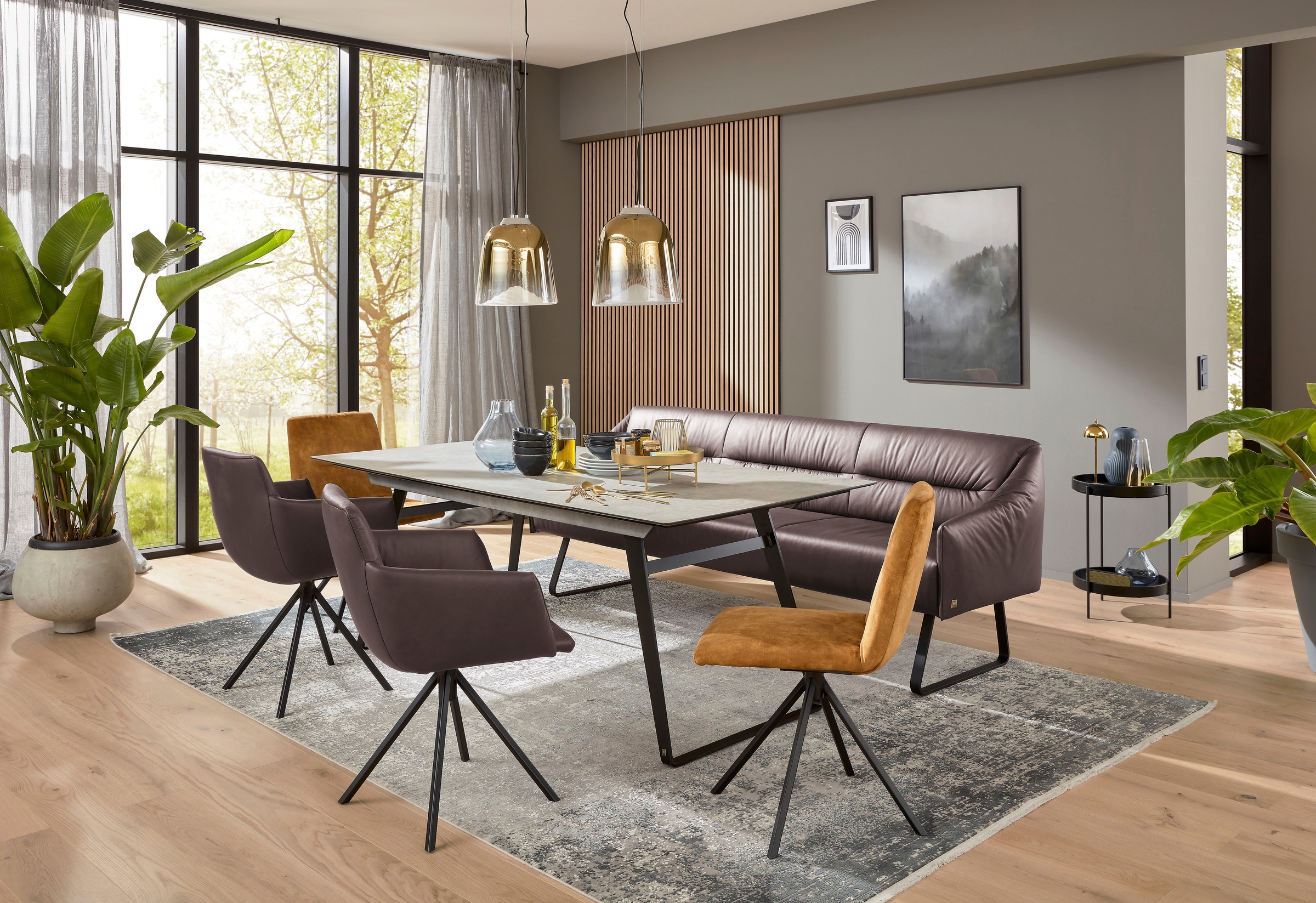 Musterring Essbank "JustB SP500" 1 tlg. Metallkufe schwarz, verschiedene Fa günstig online kaufen