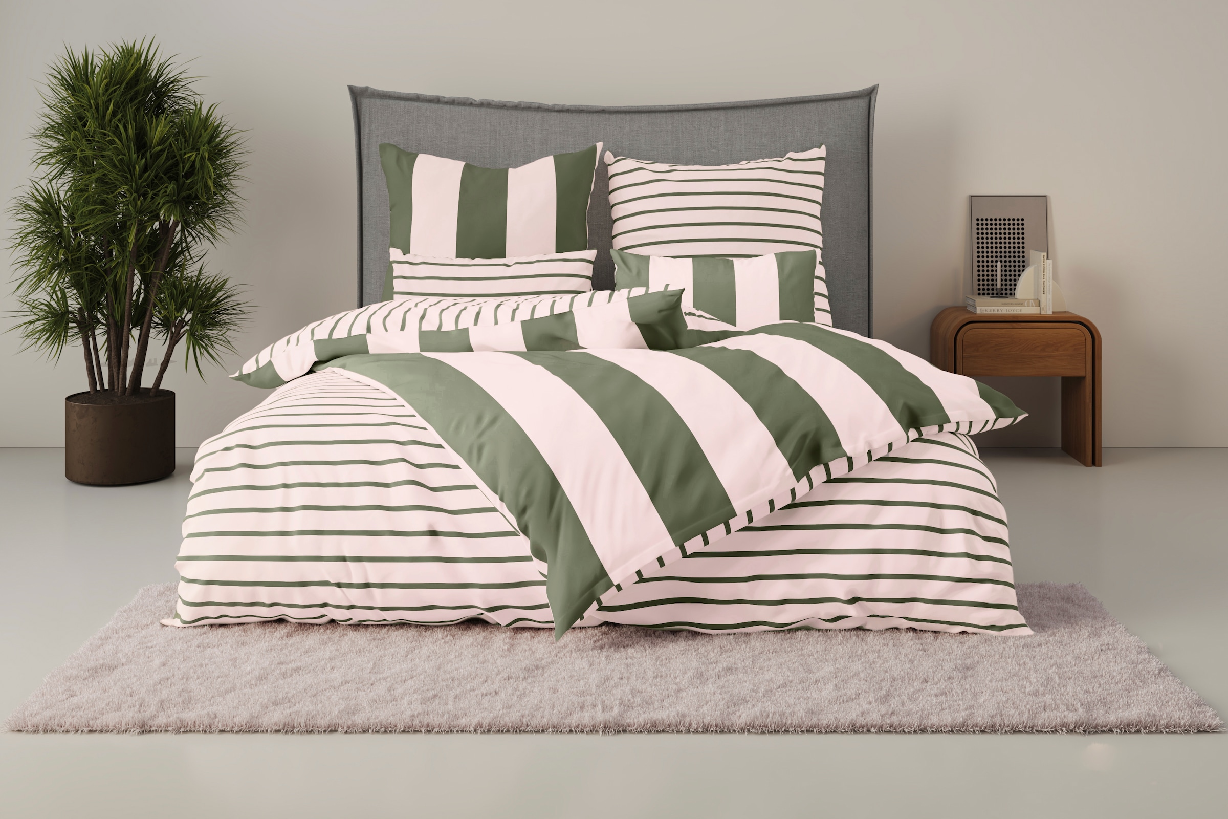 OTTO home Wendebettwäsche »Sari Trend« 2 tlg. ab Gr. 135/200 cm, Bettwäsche in modernen Farben, trendig