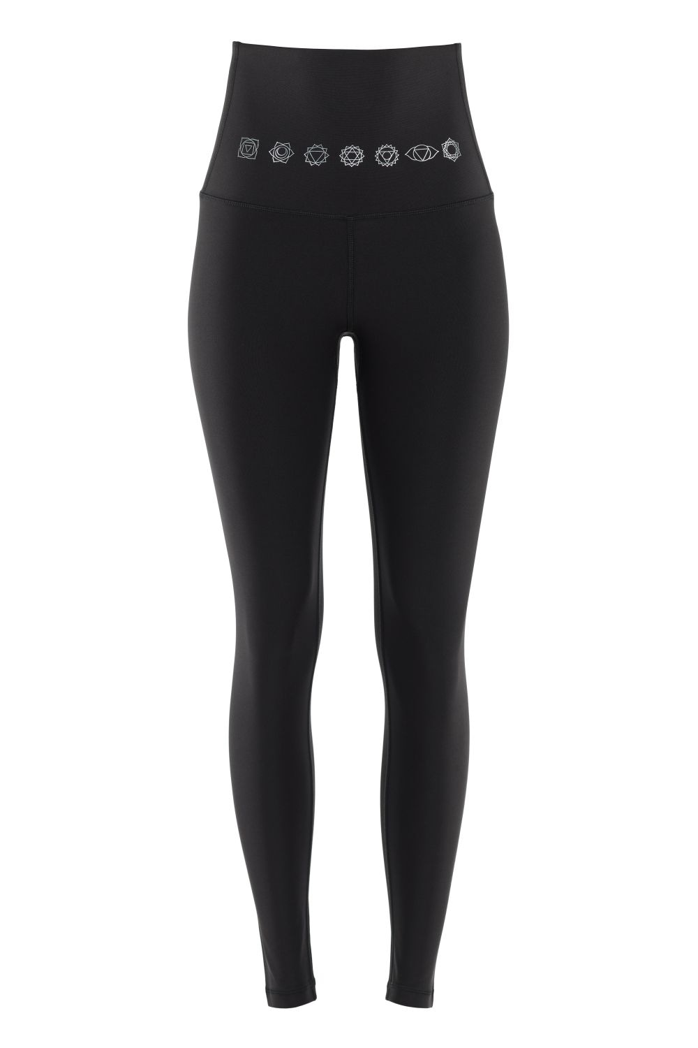 Winshape Leggings "HWL112C-silberne 7 Chakras", Bauch-Weg-Effekt durch High Waist-Bund