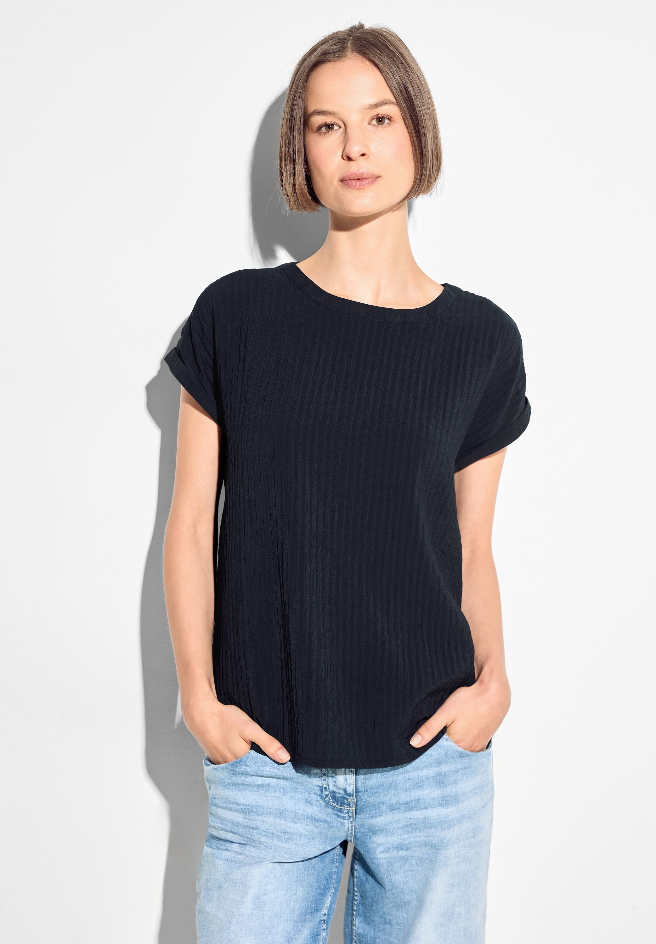 Cecil Shirtbluse, mit Struktur